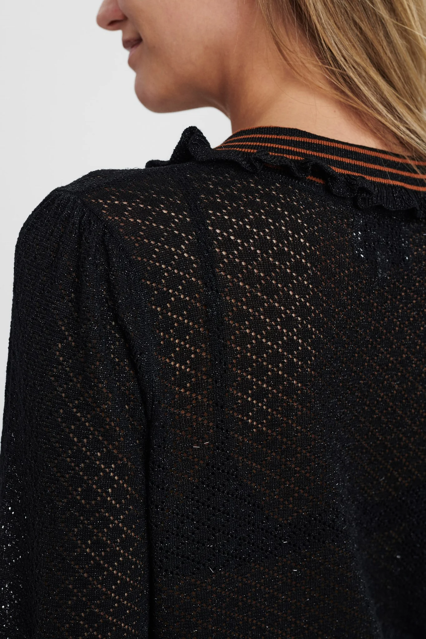 NUCHANTARA CARDIGAN - Caviar - Image 5