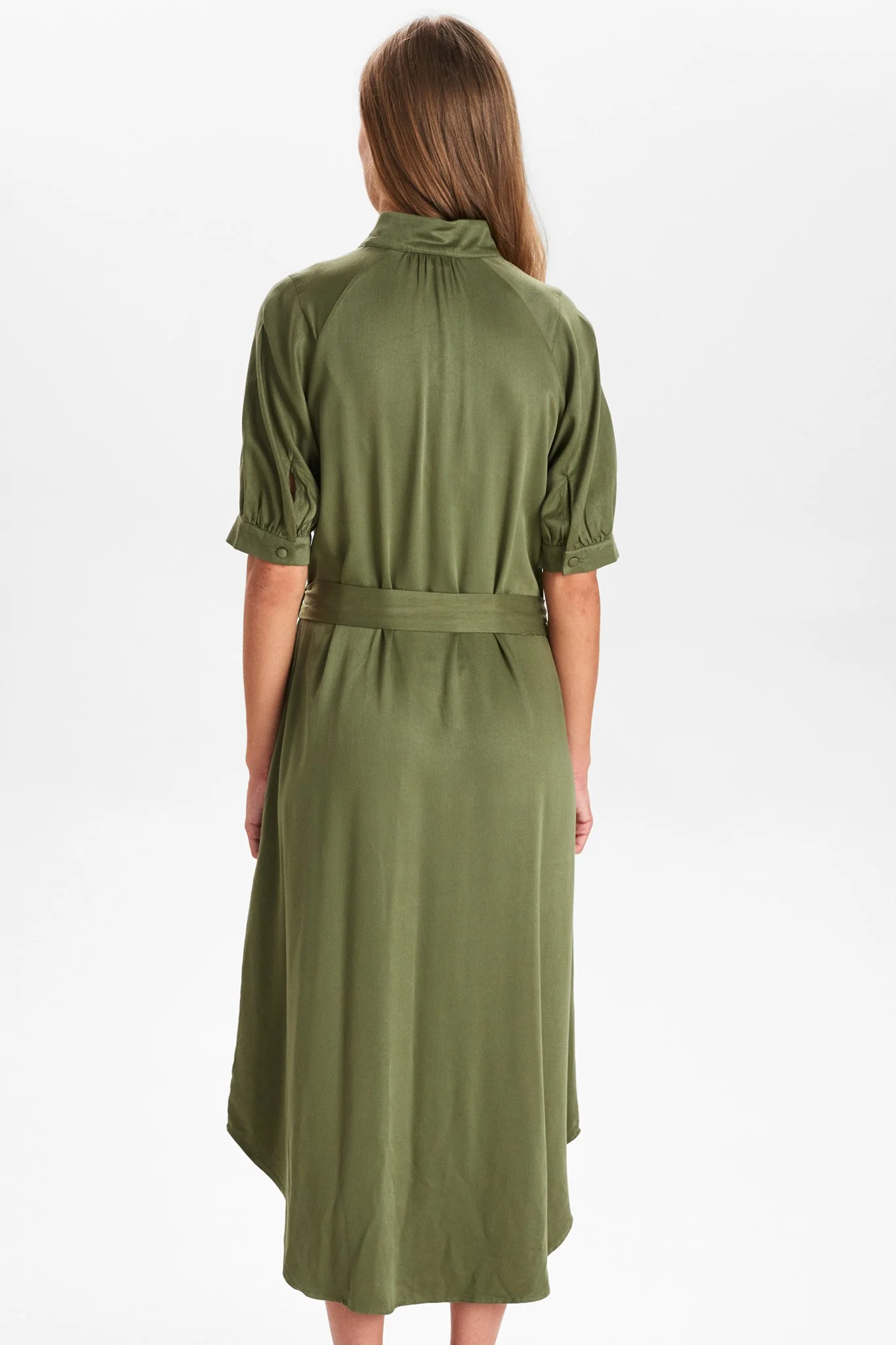 NUCHARDONNAY DRESS W/O RUFFLES - Deep Lichen Green - Image 2