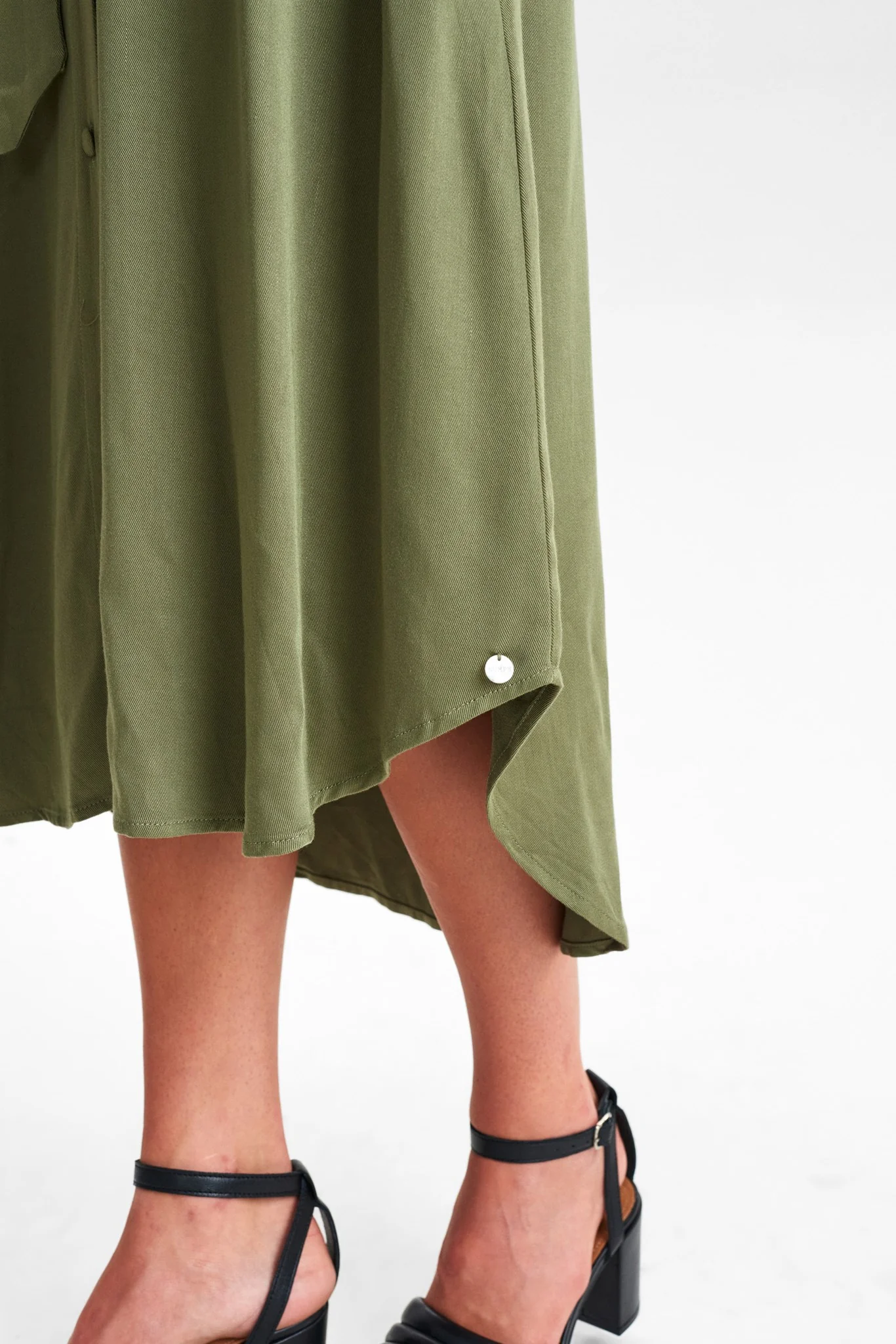 NUCHARDONNAY DRESS W/O RUFFLES - Deep Lichen Green - Image 5