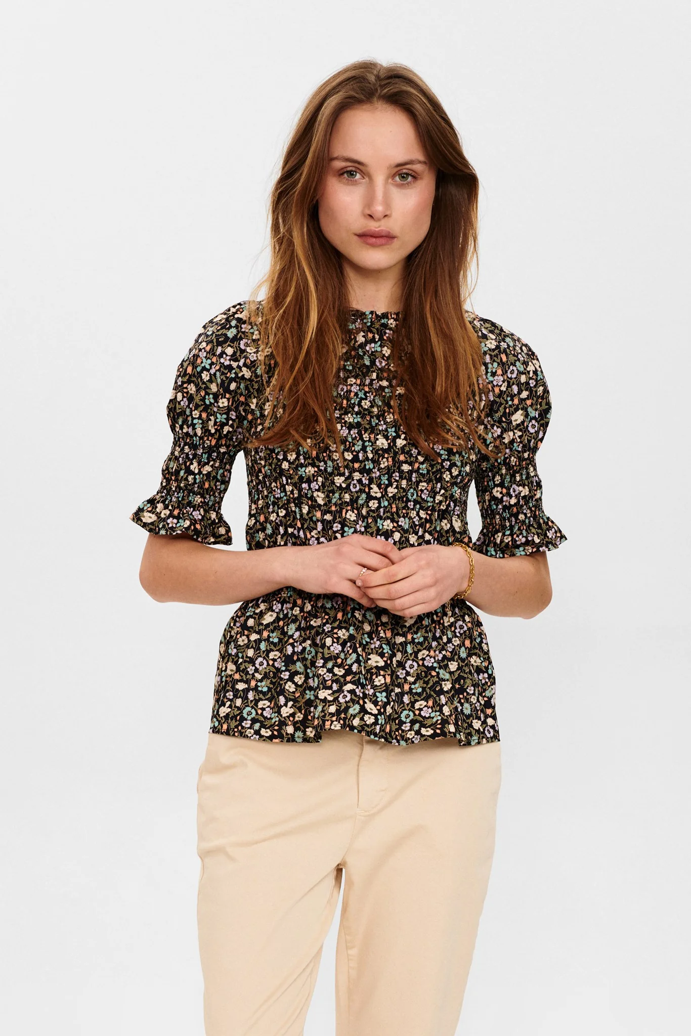 NUCHARLOTTA BLOUSE - Dark Sapphire