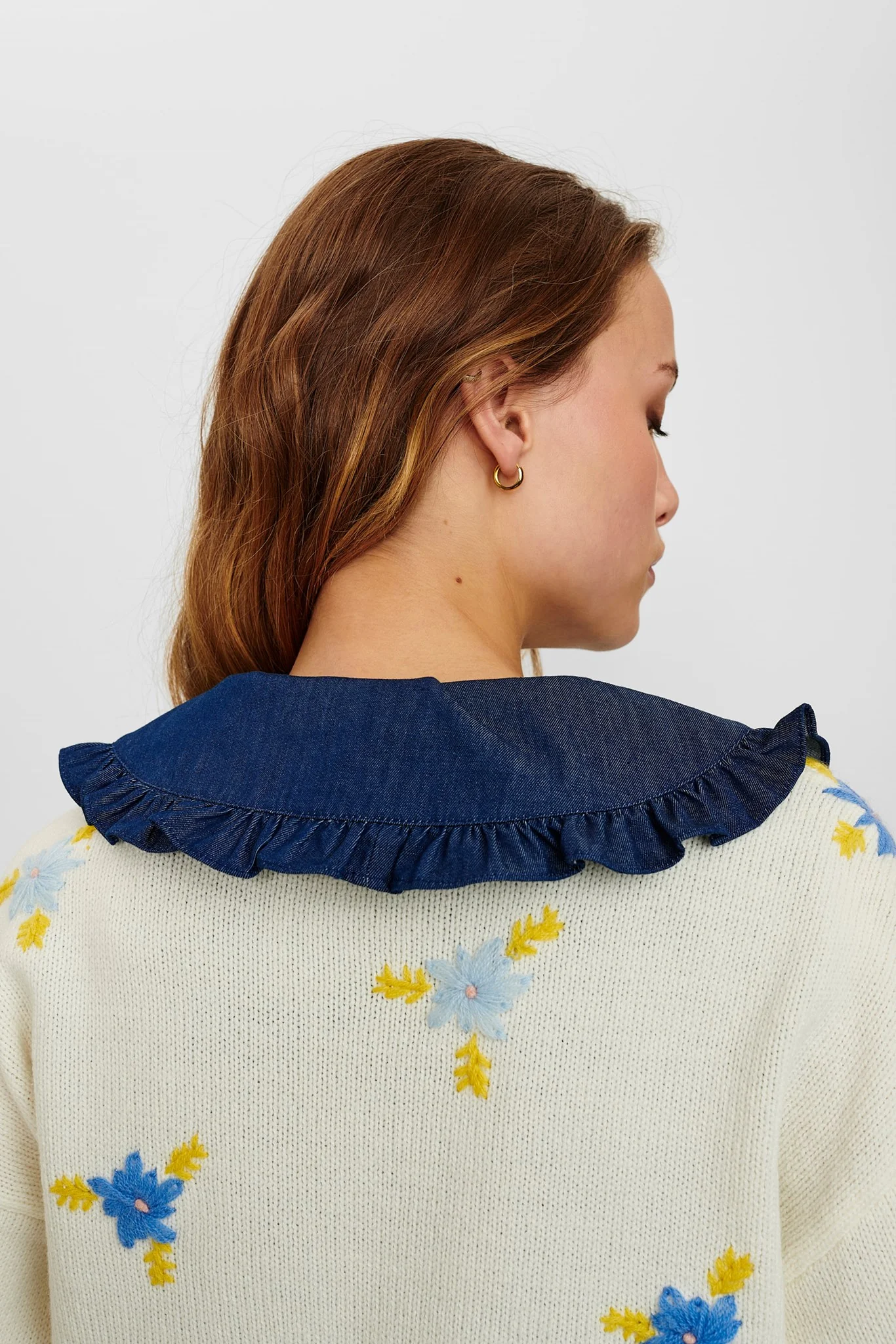NUCHARMY COLLAR - Dark Blue Denim - Image 2