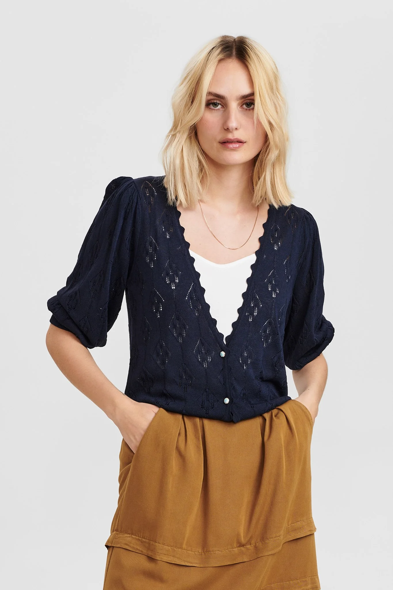 NUCHARO CARDIGAN - Dark Sapphire