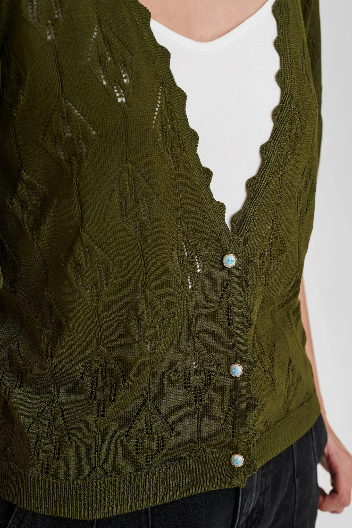 NUCHARO CARDIGAN - Grape leaf - Image 5