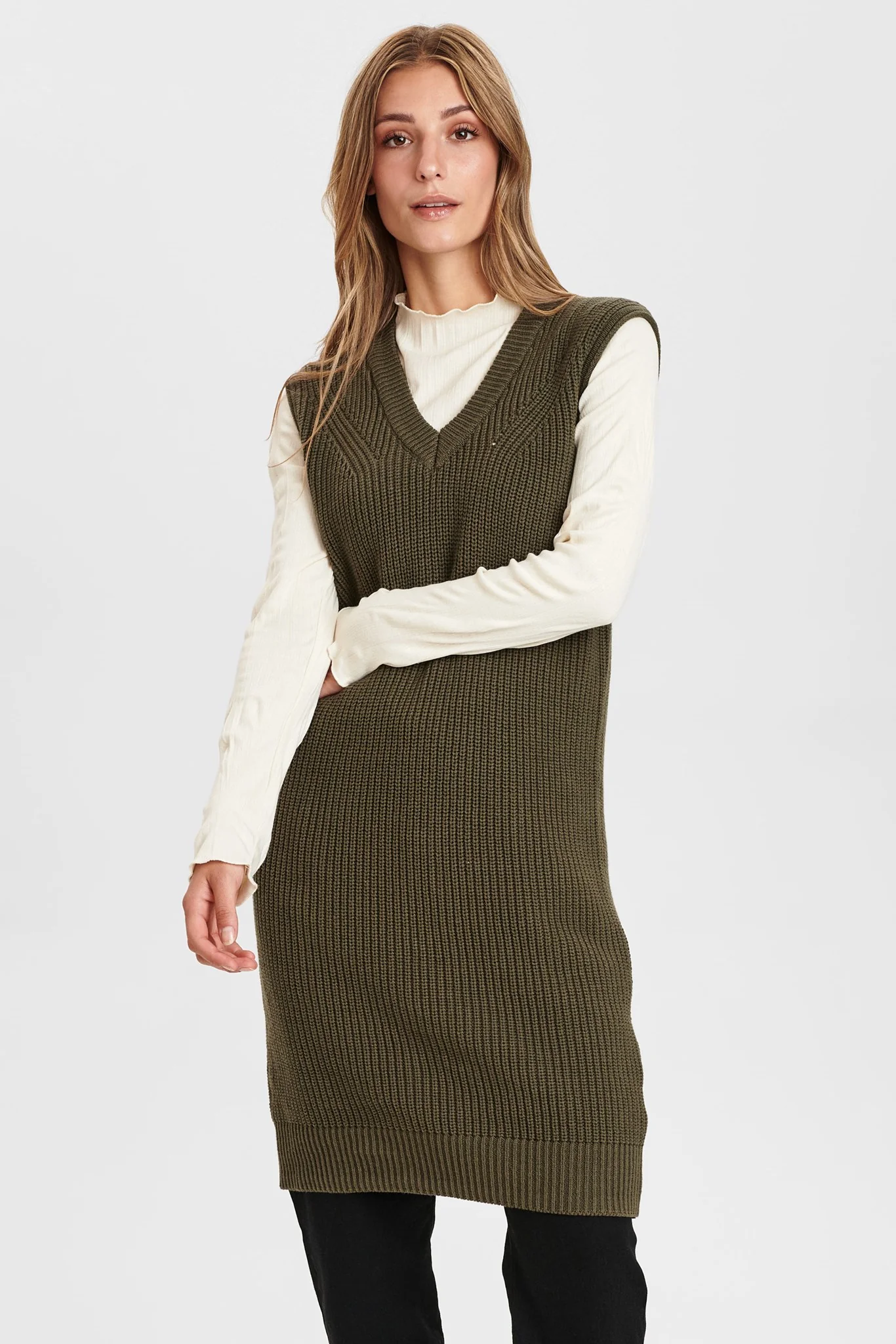 NUCHAYA DRESS - Grape leaf