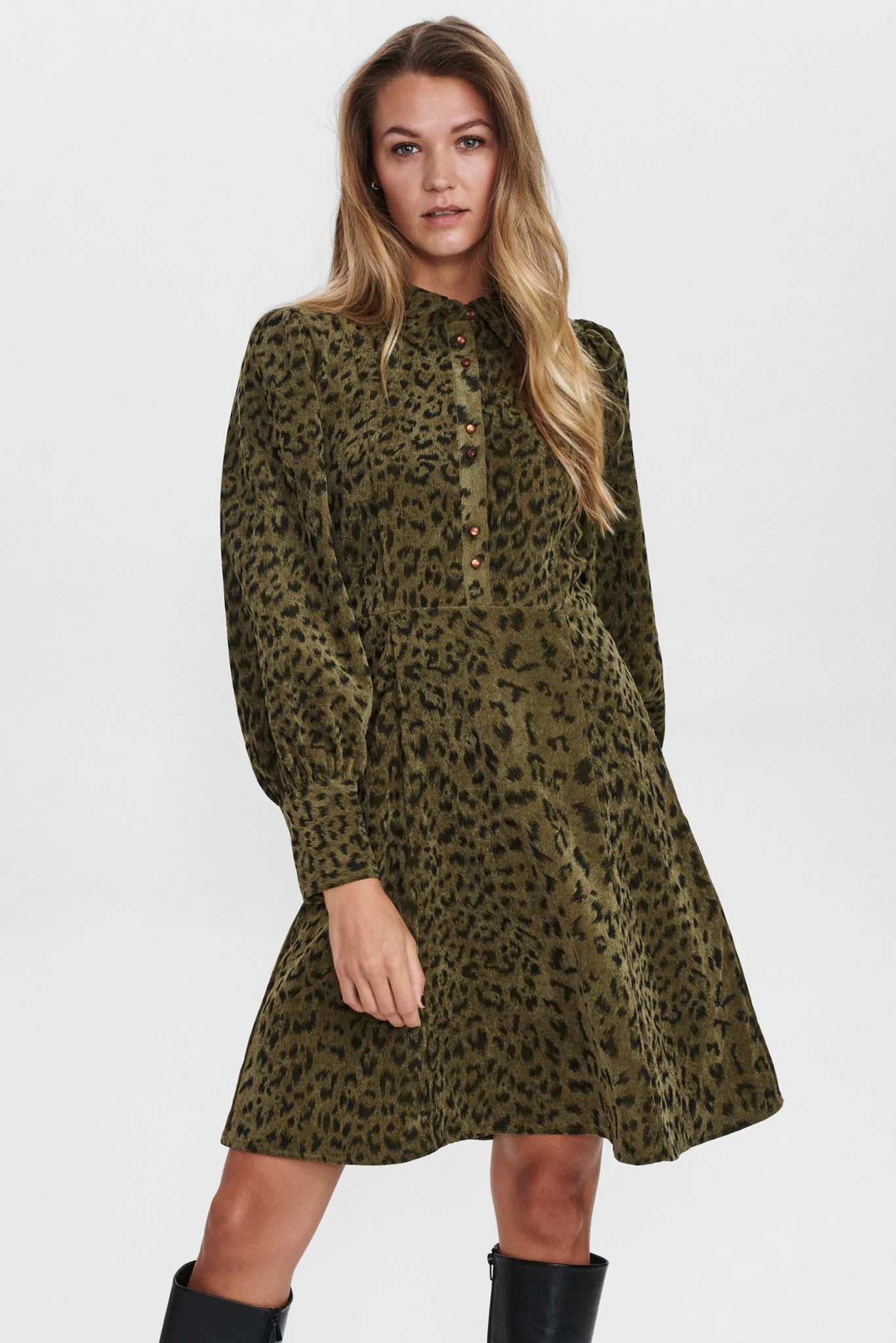 NUCHELSEA DRESS - Grape leaf