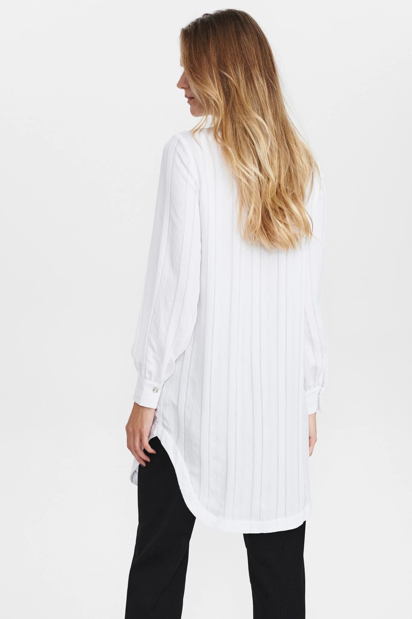 NUCHESNEY LONG SHIRT - Bright White - Image 2
