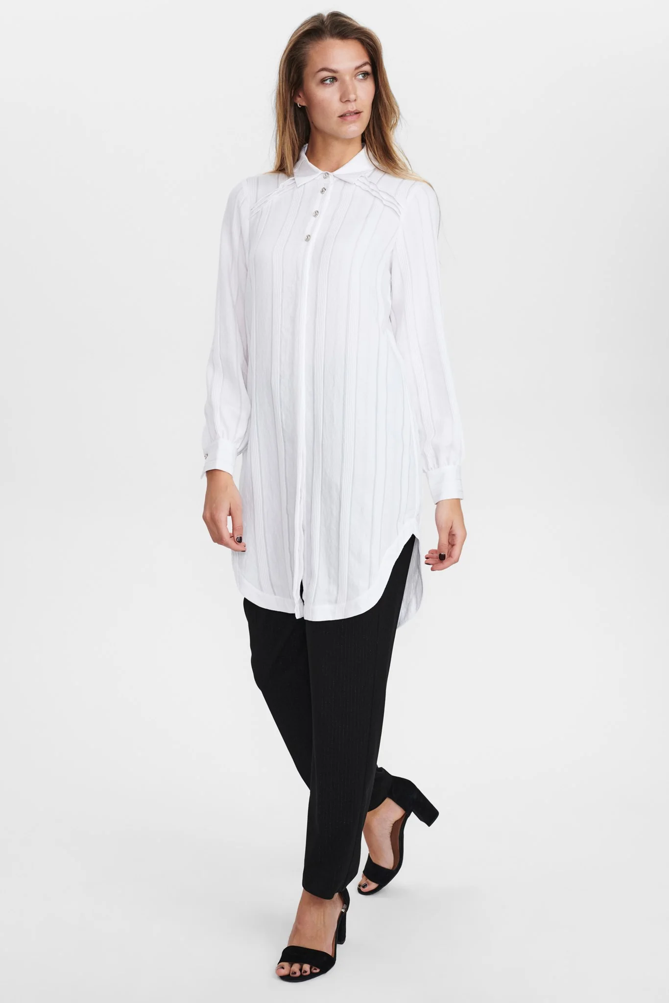 NUCHESNEY LONG SHIRT - Bright White - Image 3