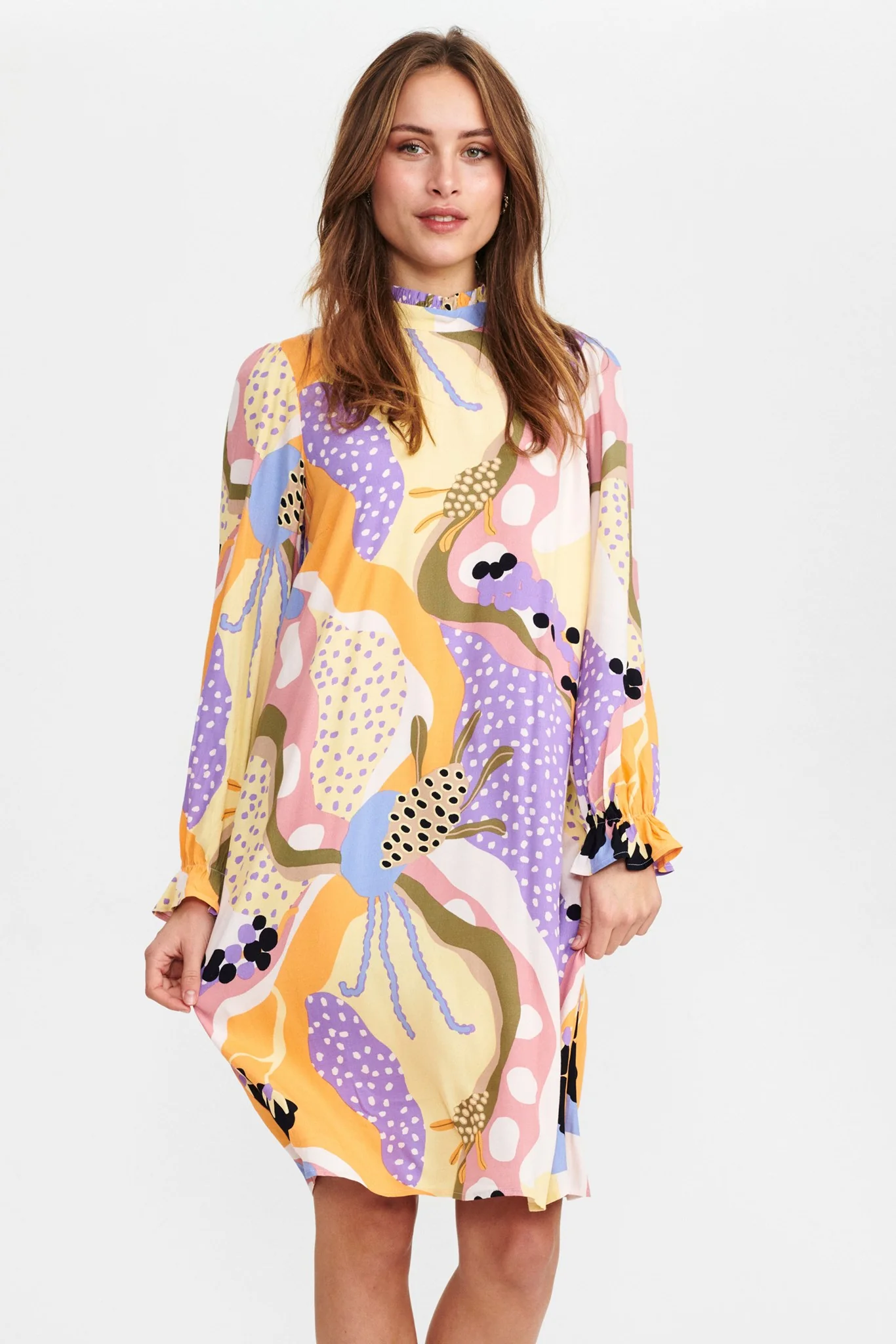 NUCHIARA SHORT DRESS - Pearl