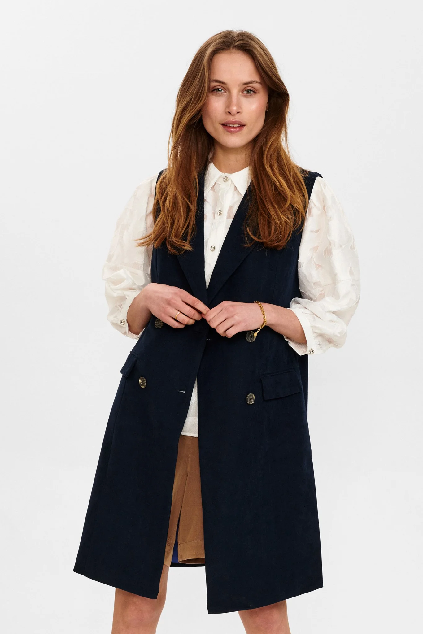 NUCHRISTA WAISTCOAT - Dark Sapphire