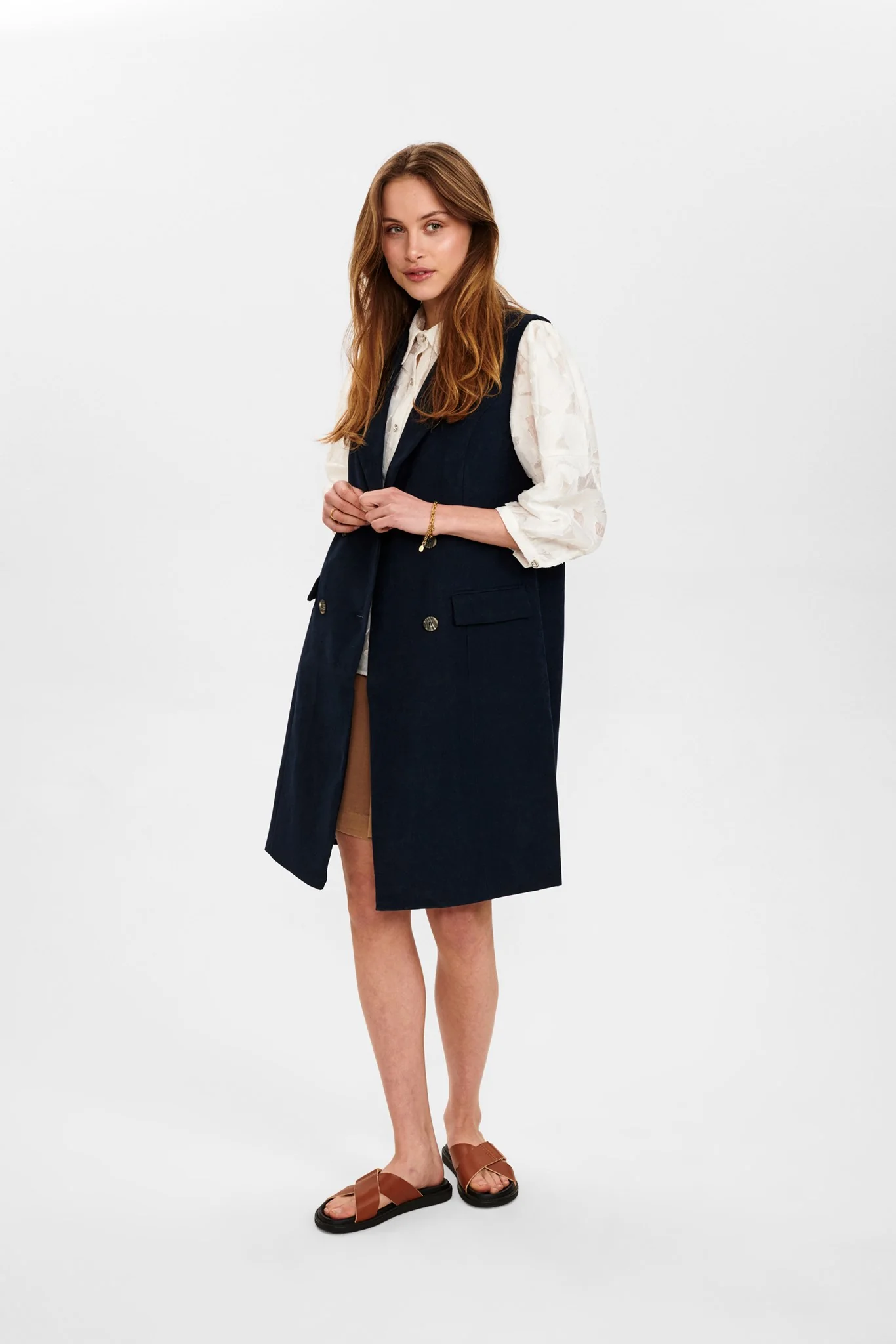NUCHRISTA WAISTCOAT - Dark Sapphire - Image 5