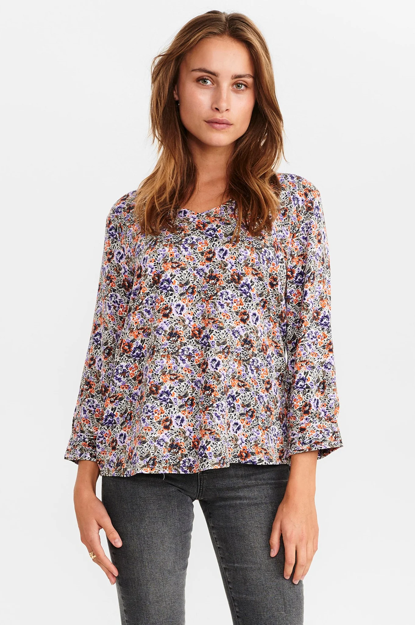 NUCHULA BLOUSE - Flame