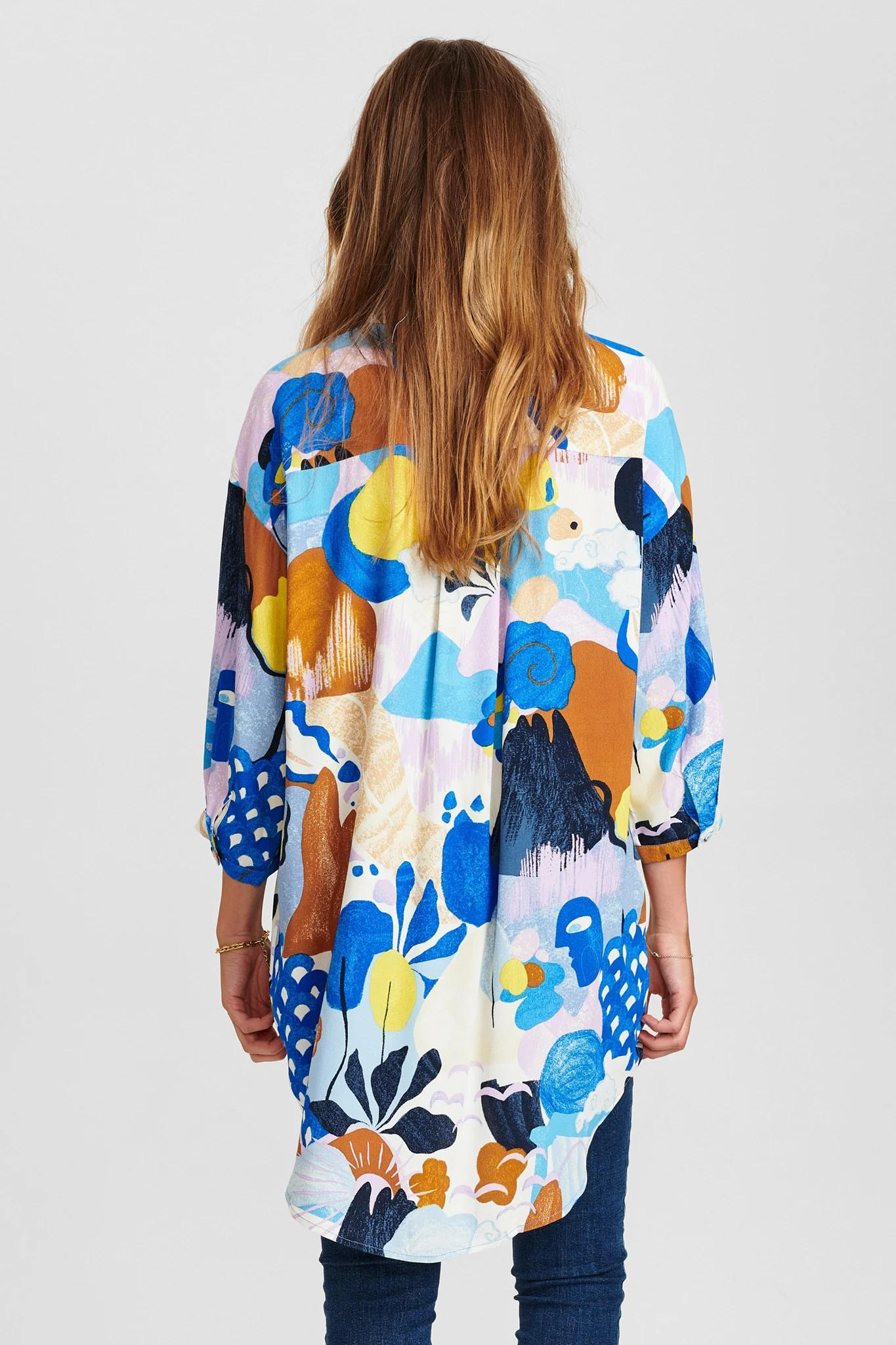 NUCICELY LONG SHIRT - Princess Blue - Image 2