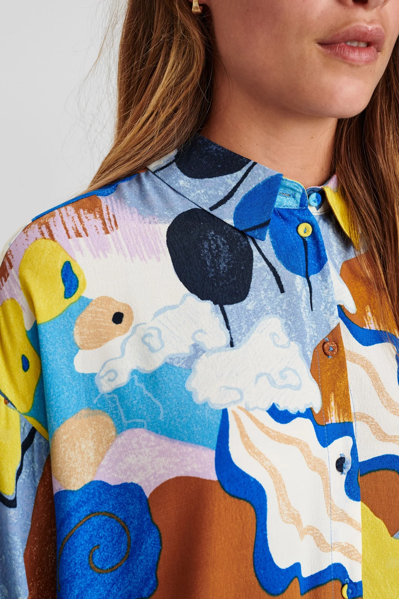 NUCICELY LONG SHIRT - Princess Blue - Image 4