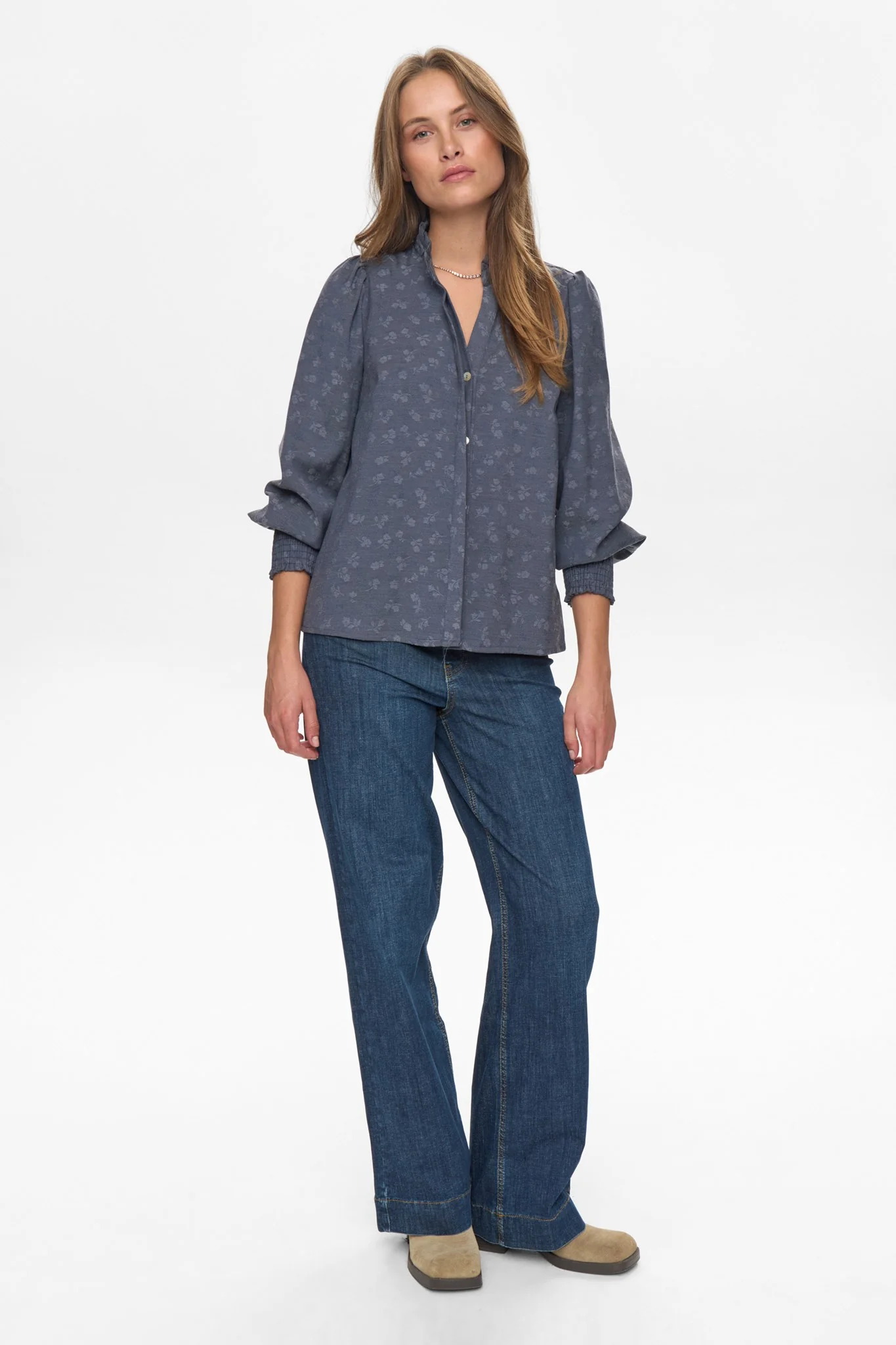NUCILA SHIRT - Medium Blue Denim - Image 3