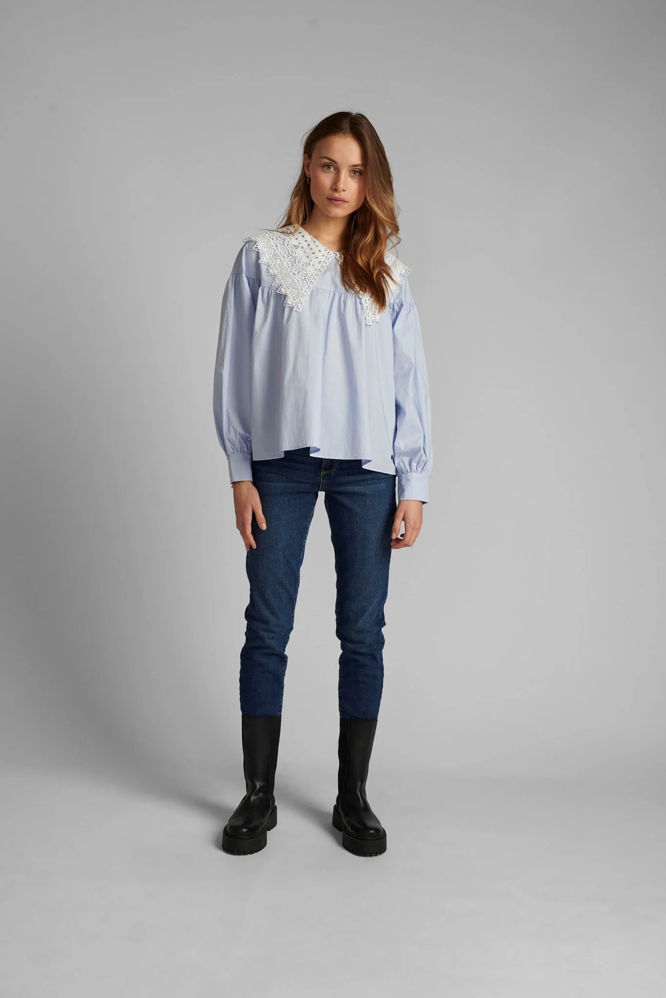 NUCINDY LS SHIRT - Airy Blue - Image 3