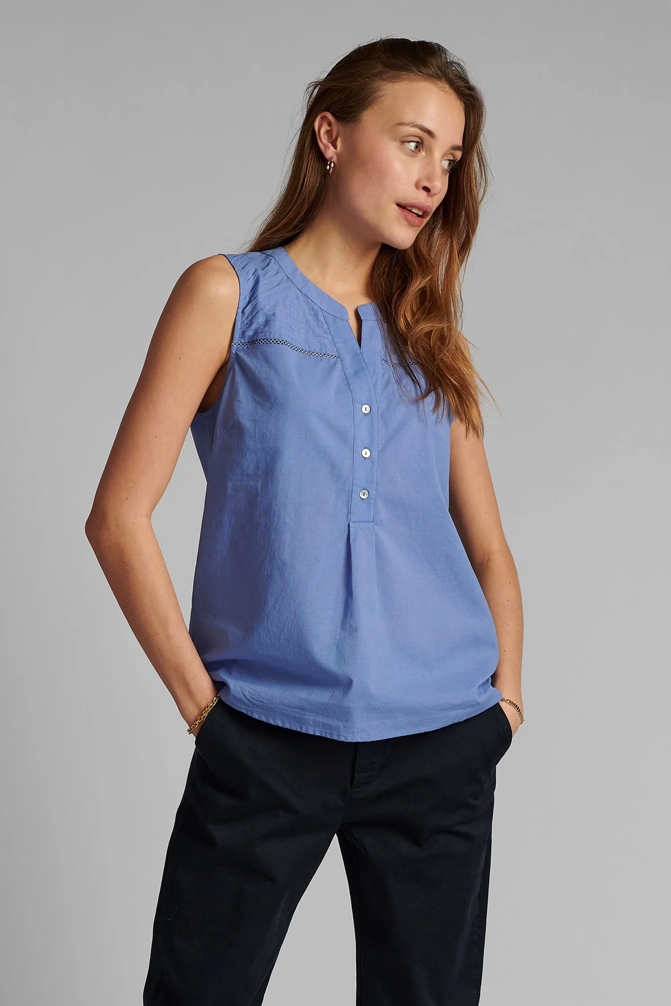 NUCINDY TOP - Wedgewood