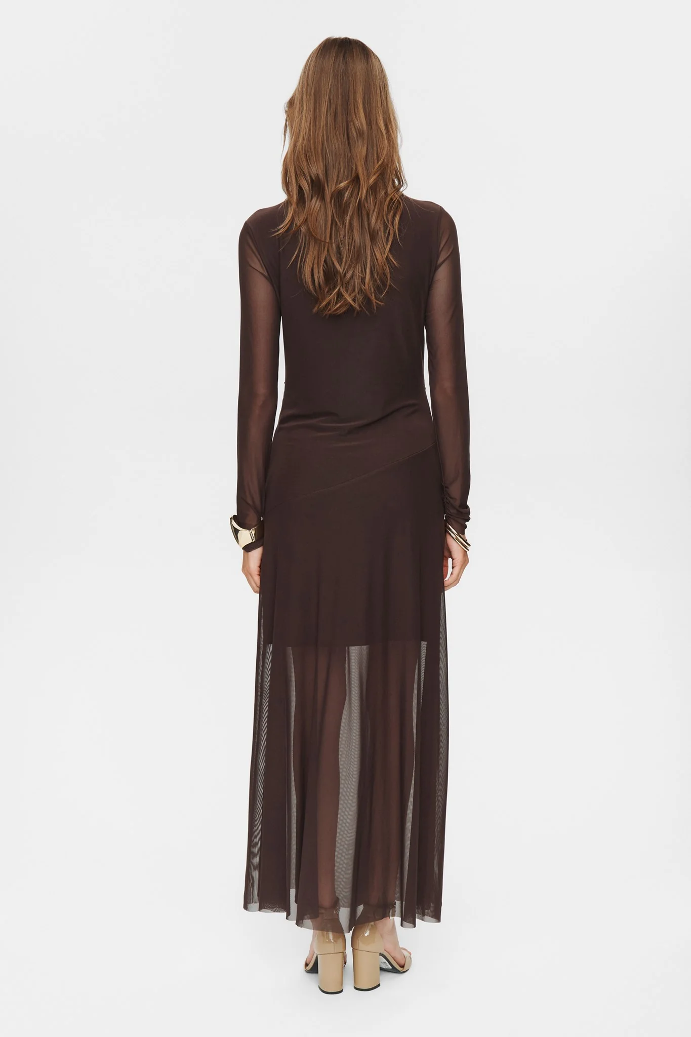 NUCIRRI MESH DRESS - Black Coffee - Image 2