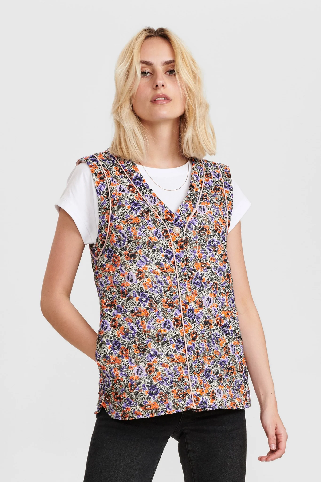 NUCITRINE WAISTCOAT - Flame