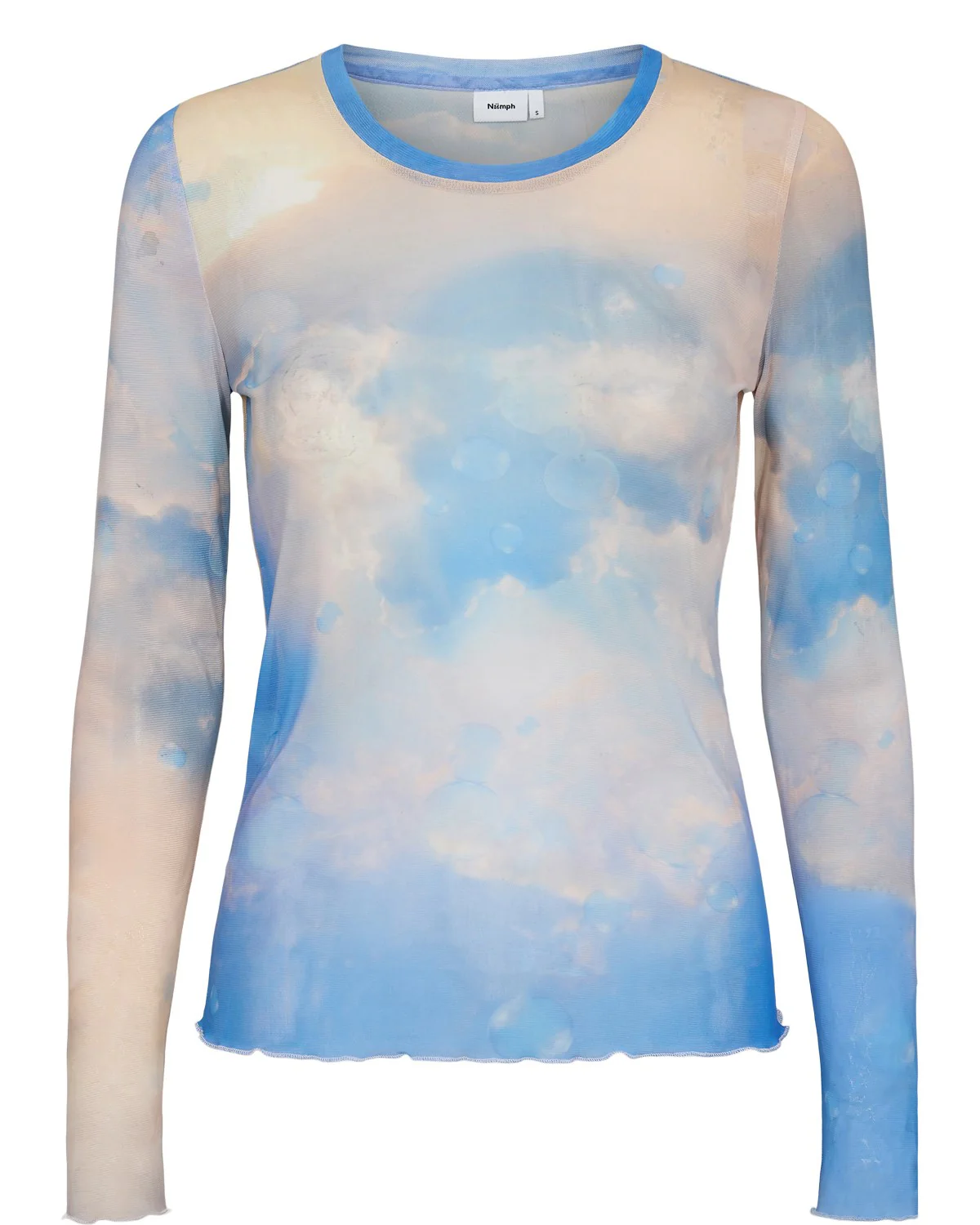 NUCLOUDYA MESH BLOUSE - Cerulean