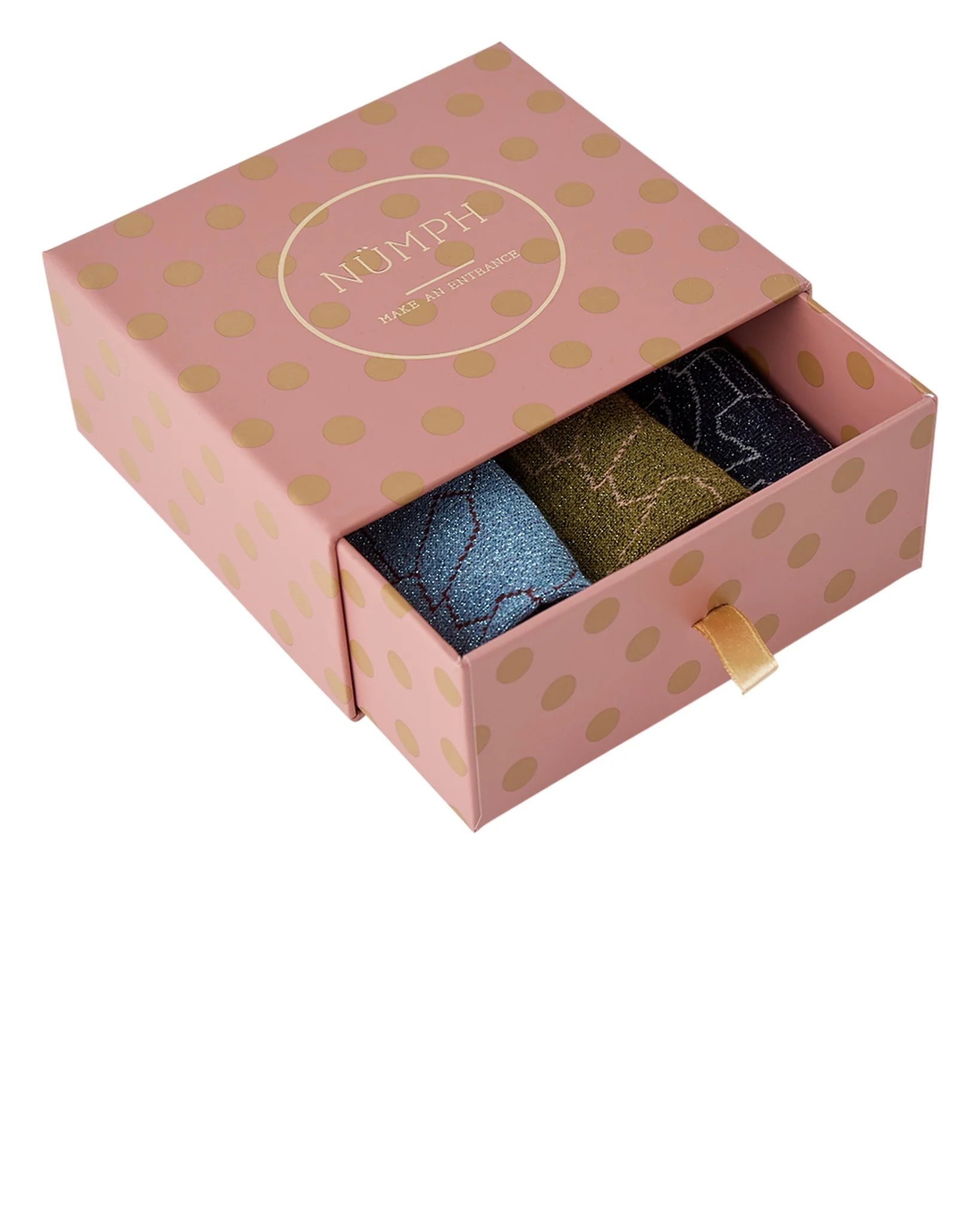 NUCOCO 3-PACK GLITTER SOCKS - Multi