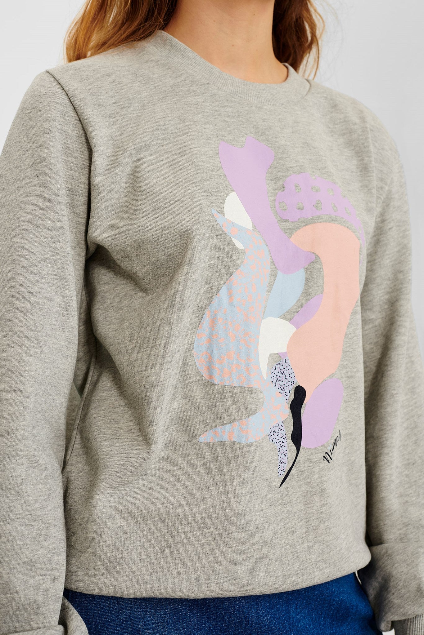 NUCOLBY SWEAT - Light grey mel - Image 4