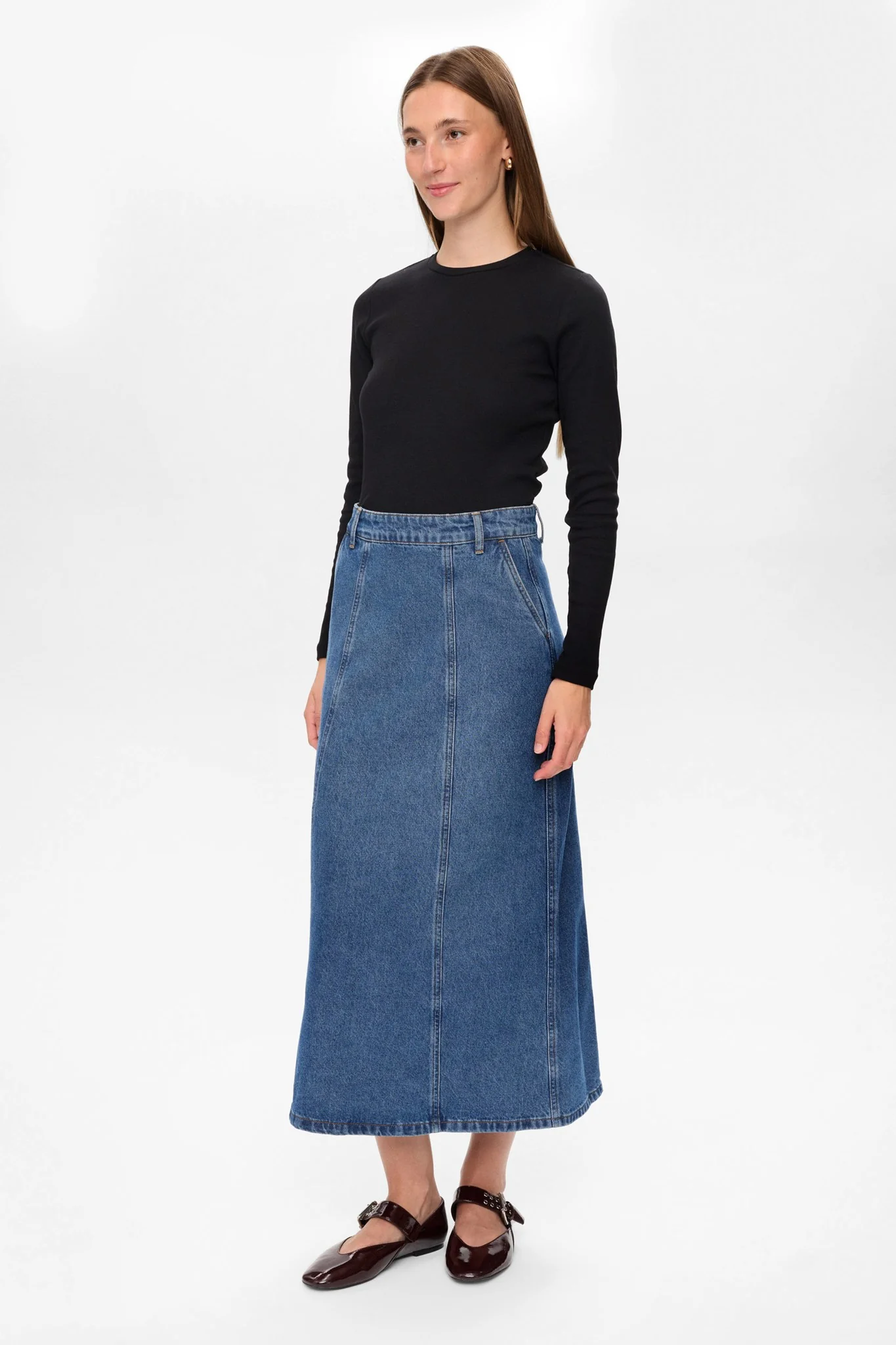 NUCUBA SKIRT - Classic Blue Denim - Image 3