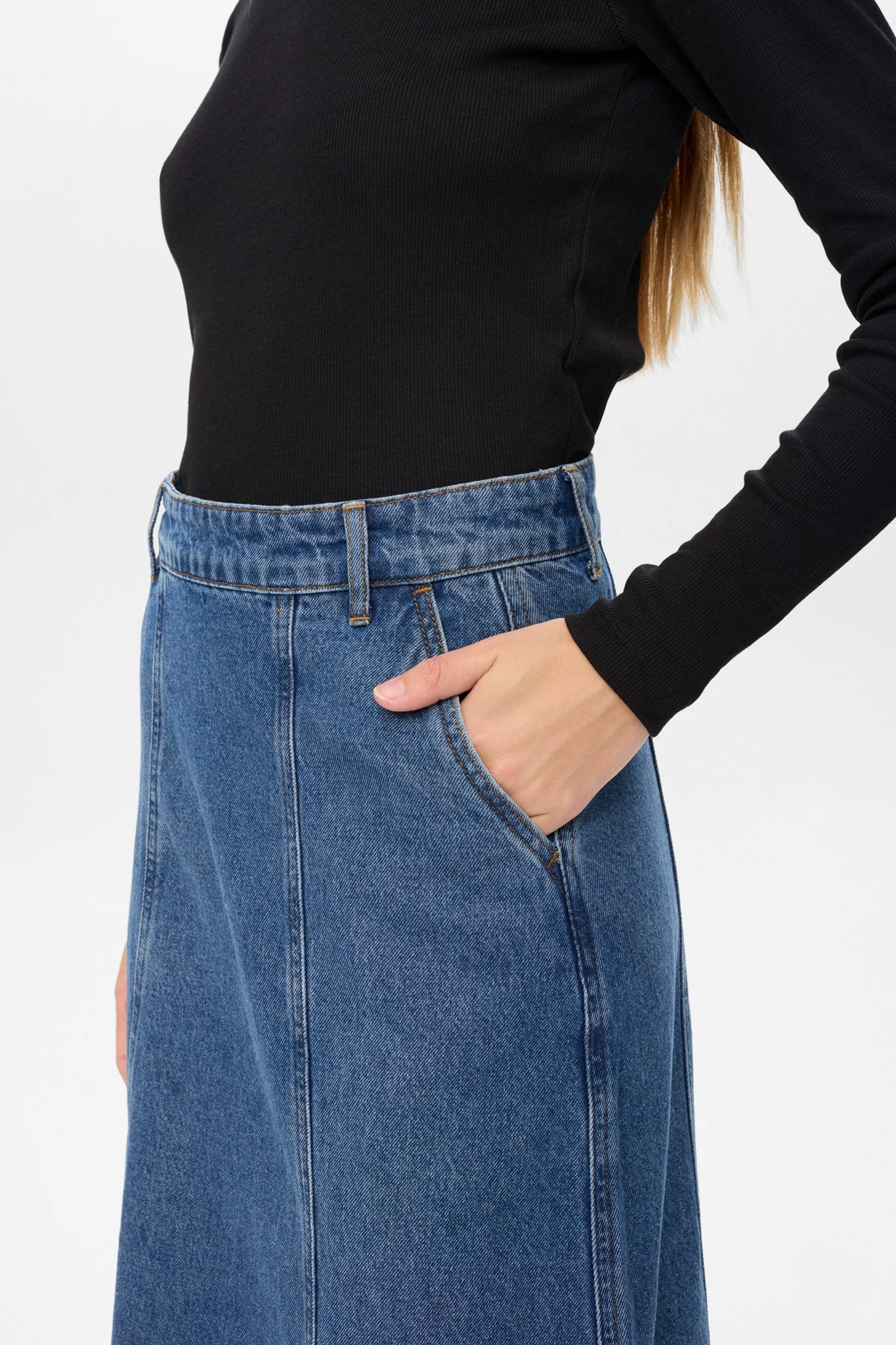NUCUBA SKIRT - Classic Blue Denim - Image 4