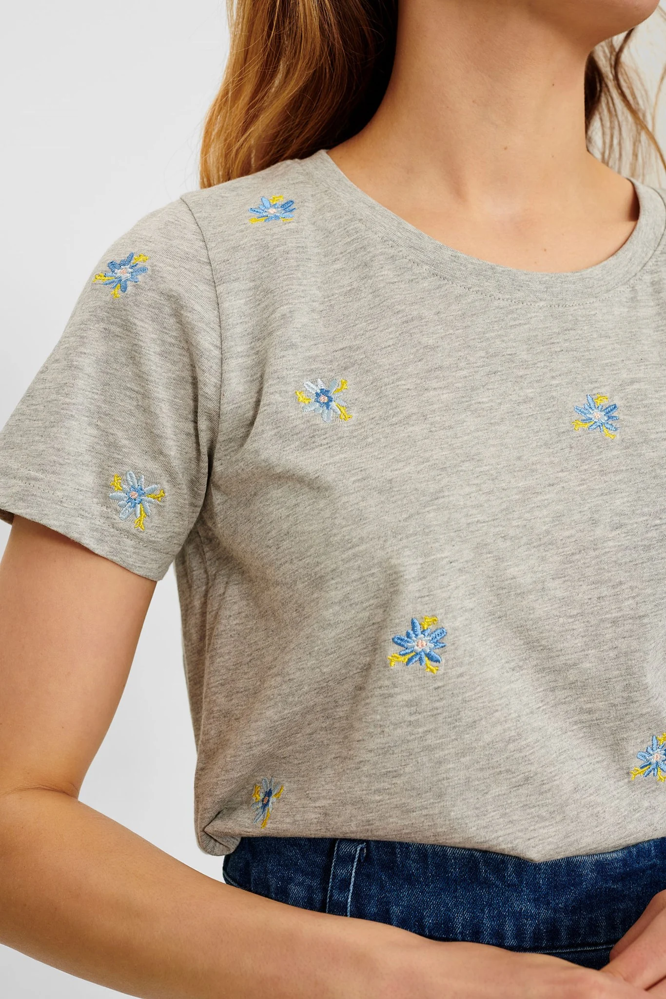 NUCYLIA TEE - Light grey mel - Image 4