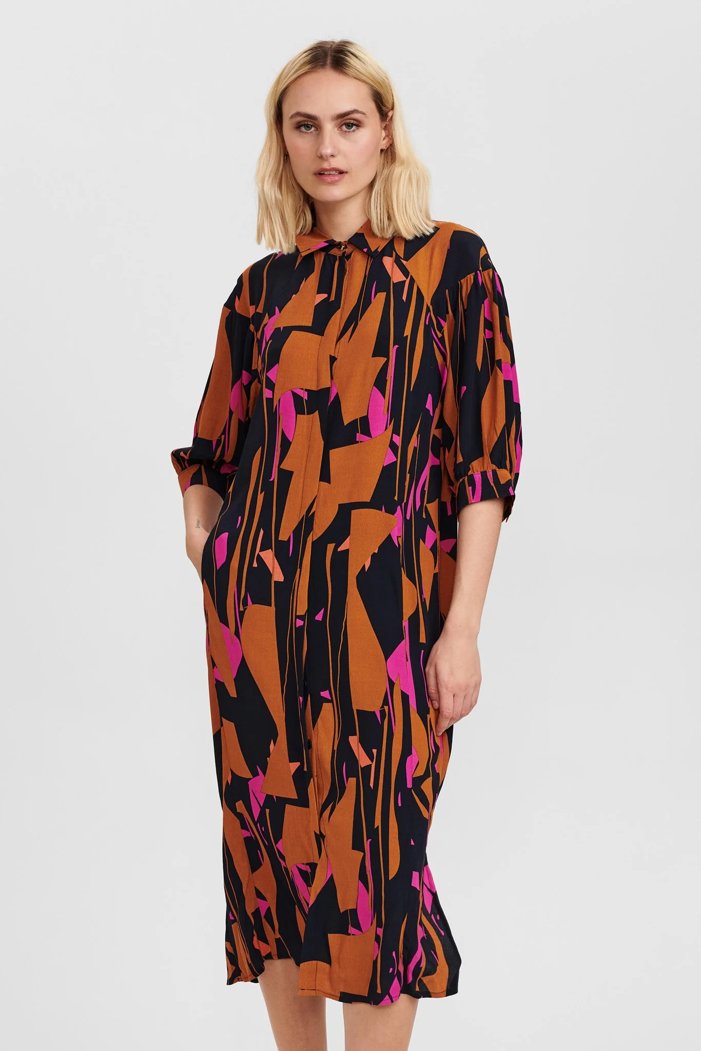 NUCYNARA DRESS - Dark Sapphire