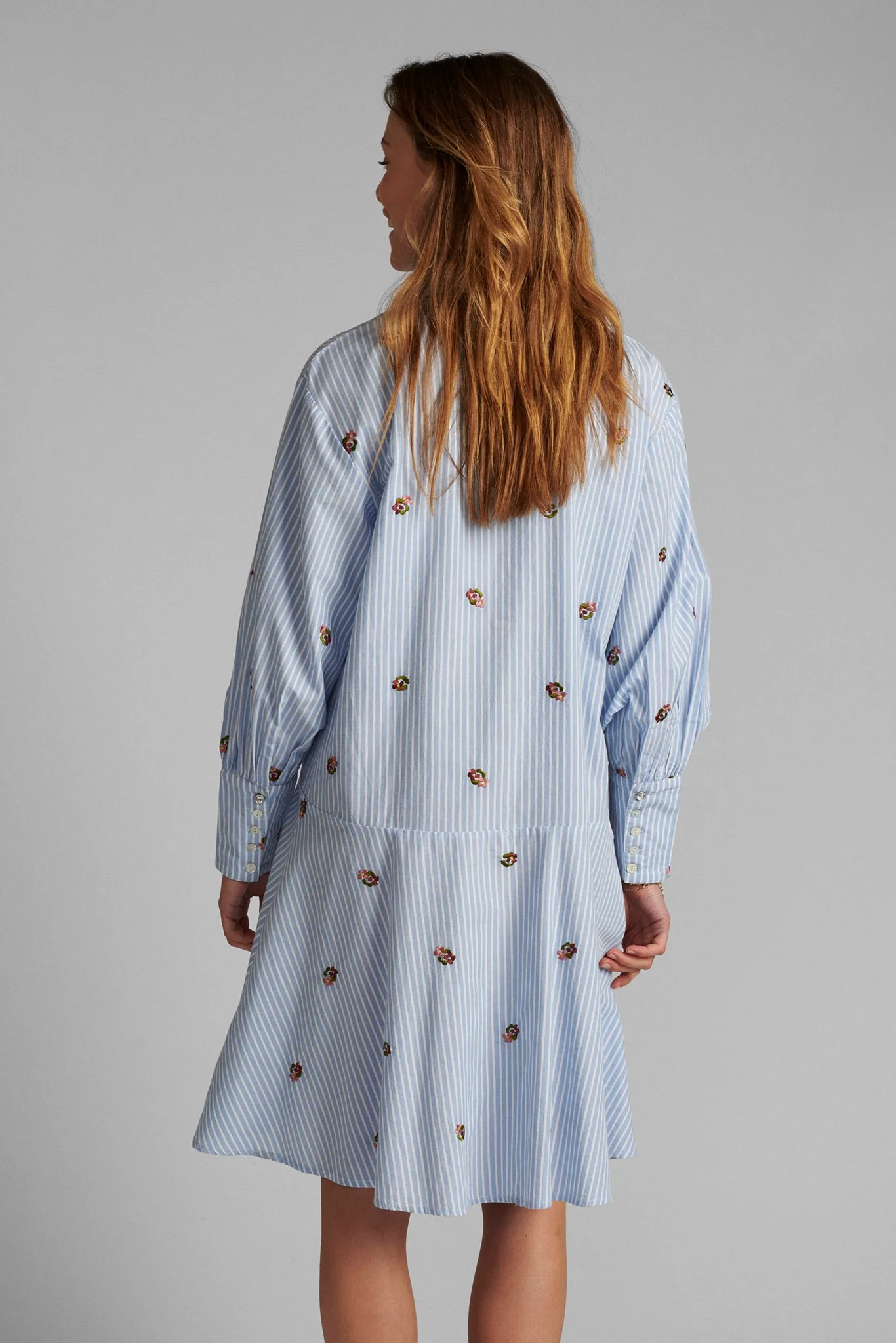 NUDAHLIA DRESS - Blue Stripe - Image 2