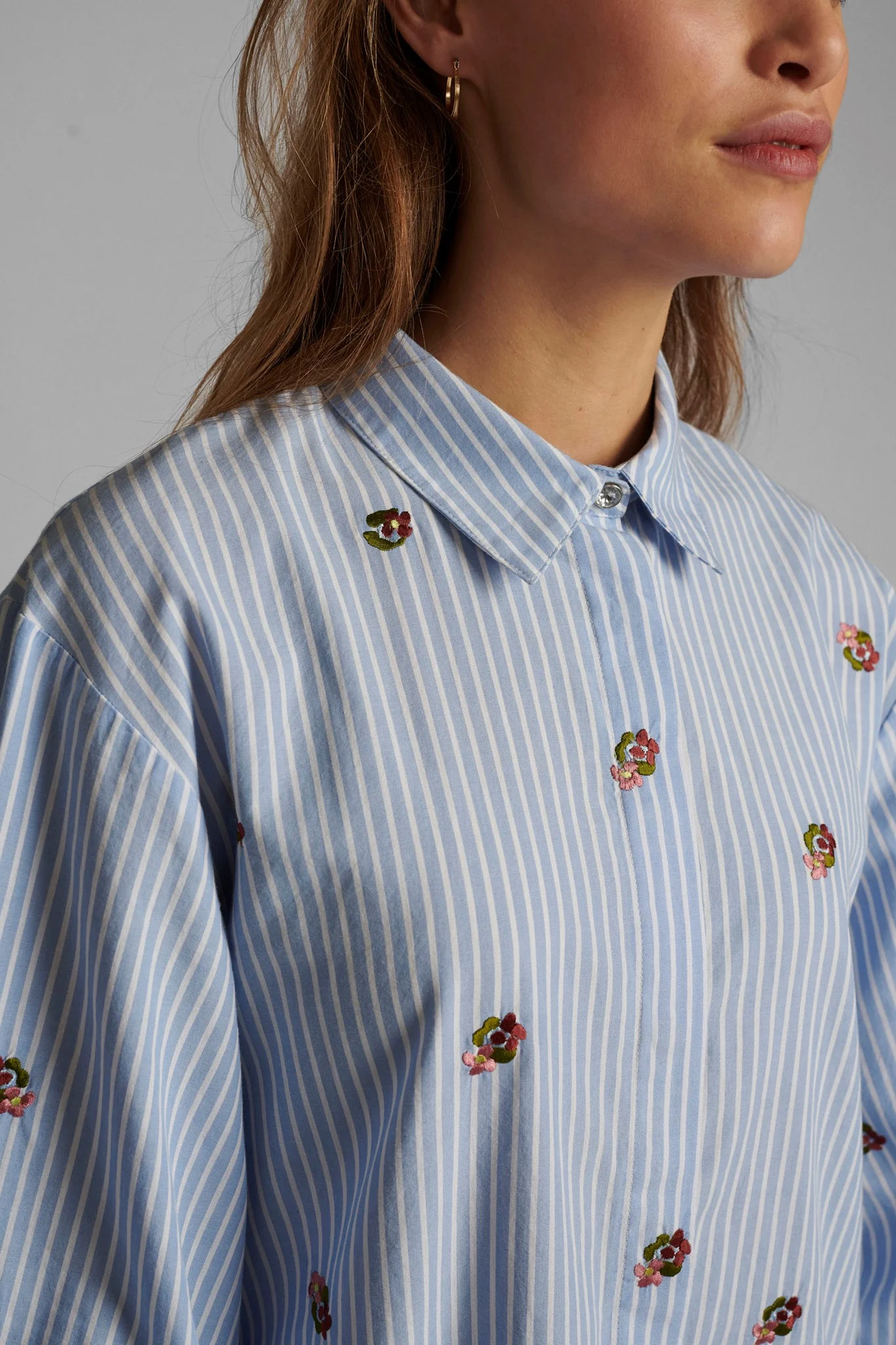 NUDAHLIA DRESS - Blue Stripe - Image 4