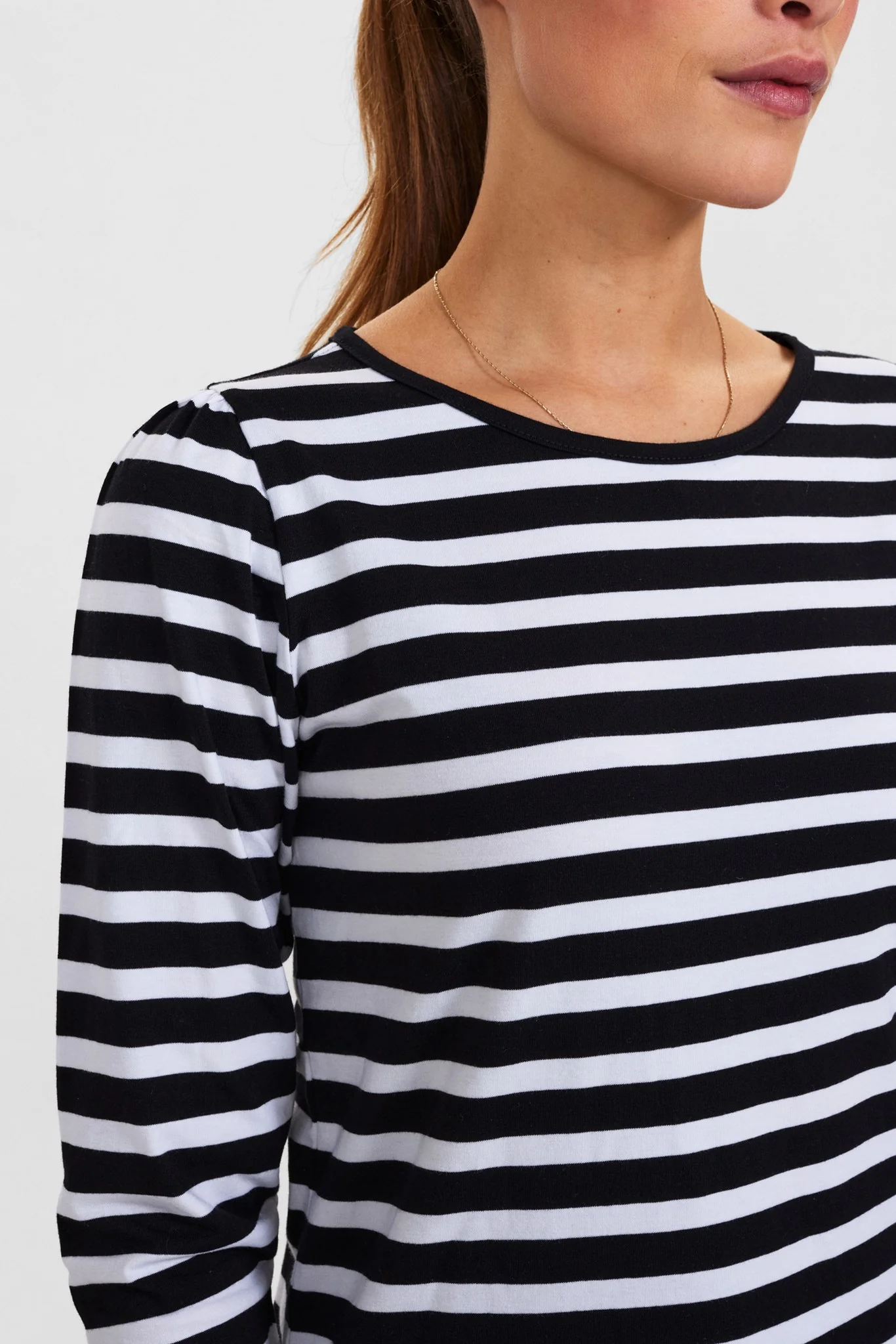 NUDAIMI LS T-SHIRT-NOOS-GOTS - Bright White - Image 4