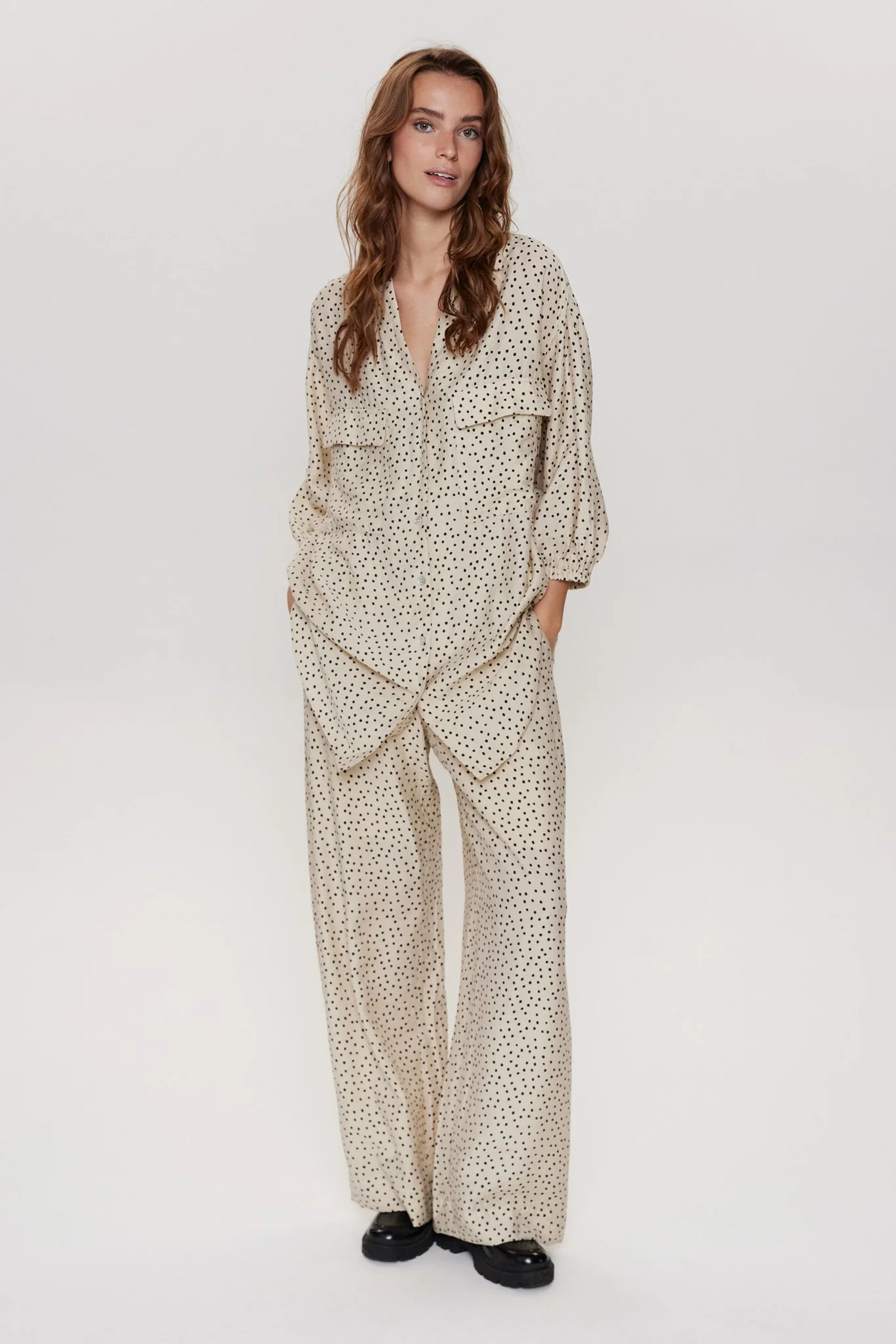 NUDANI LONG SHIRT - Oyster Gray - Image 3