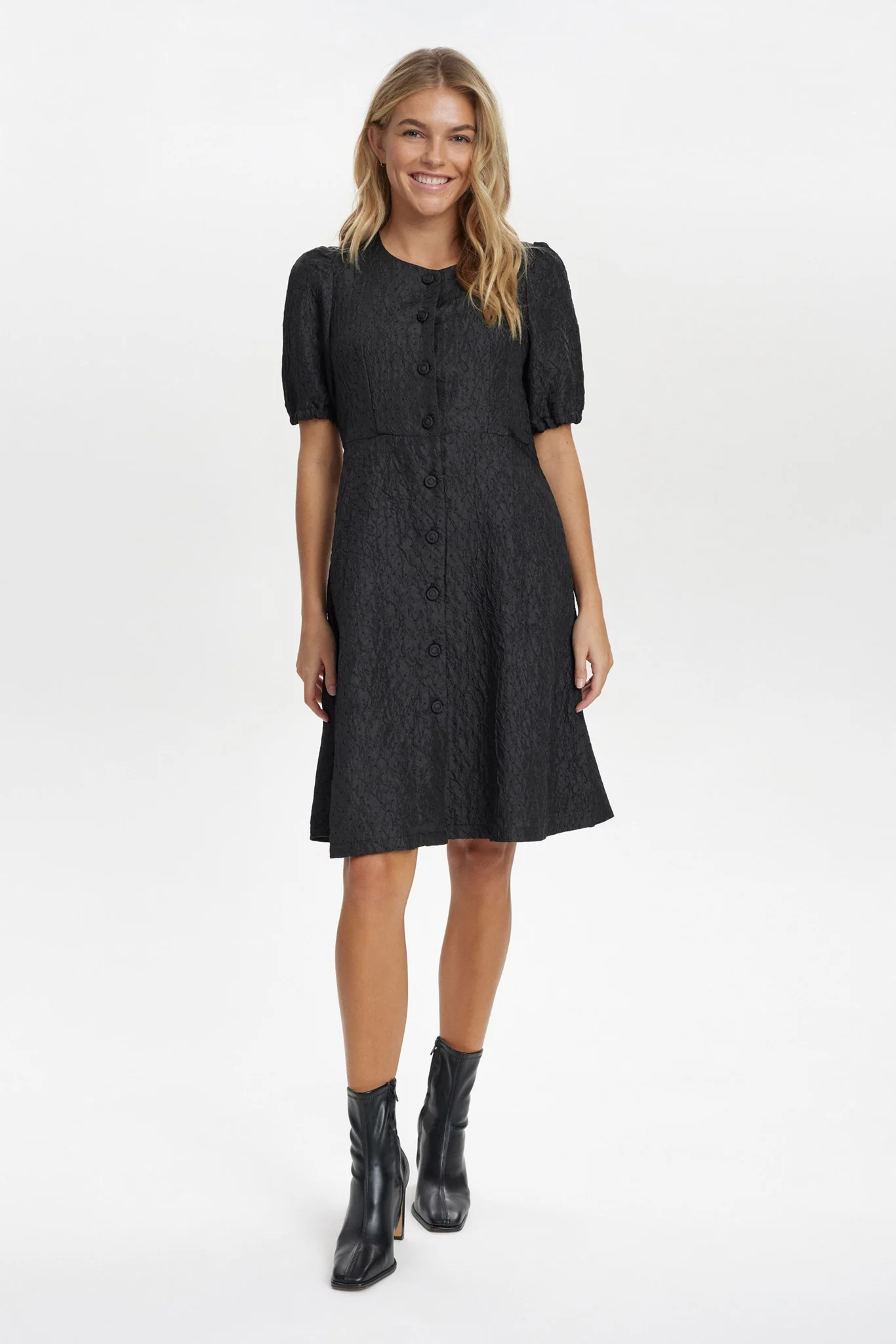 NUDANIELLE DRESS - Caviar - Image 3