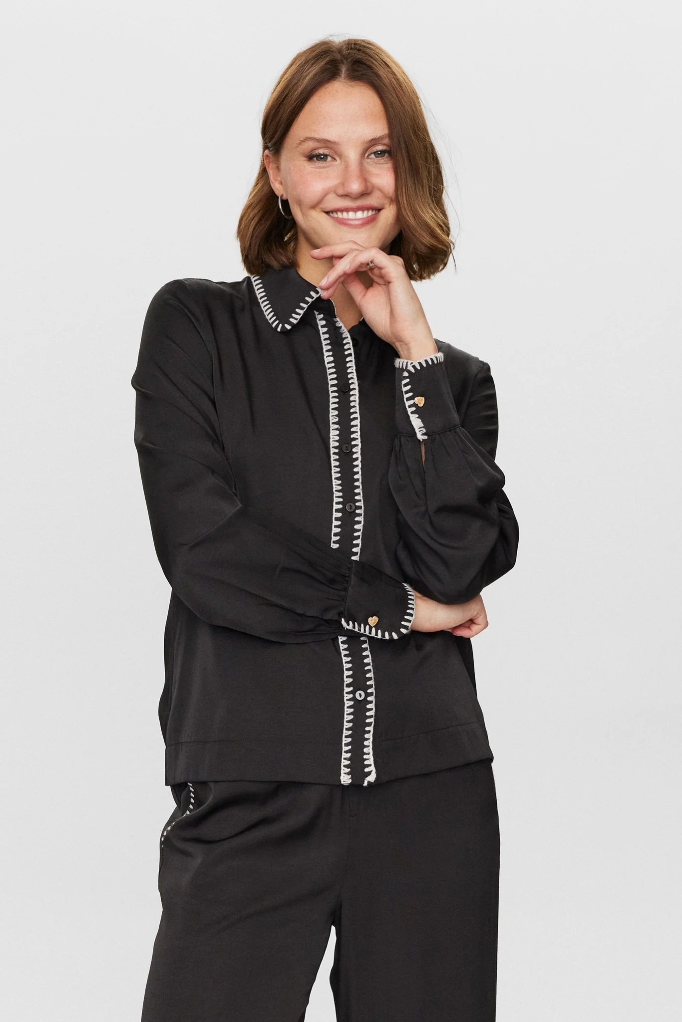 NUDARBY SHIRT - Caviar