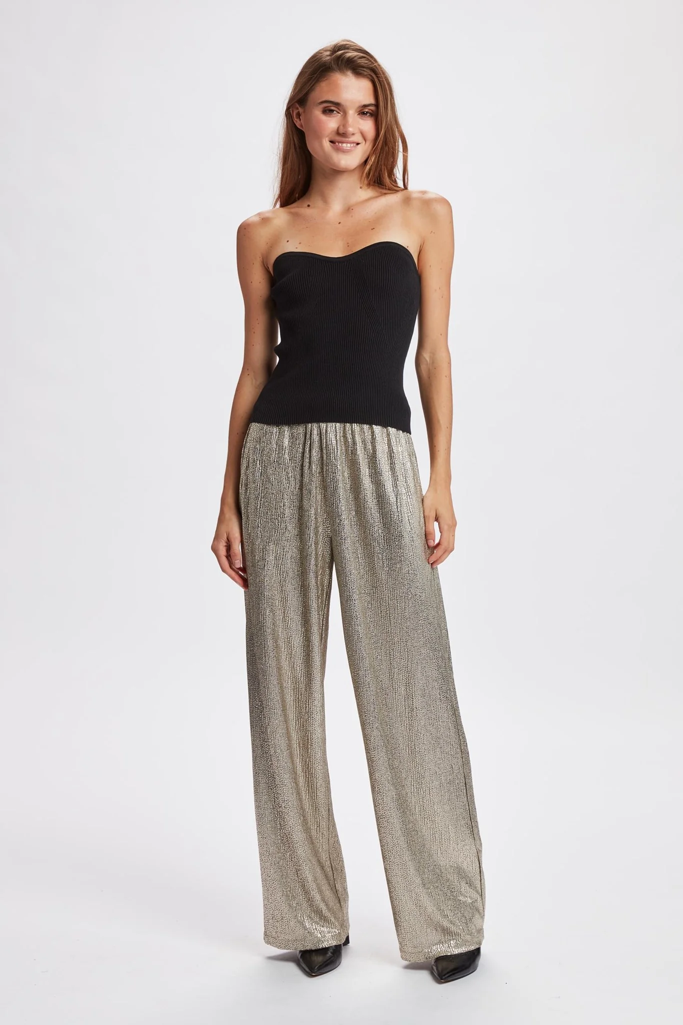 NUDARLA STRAPLESS TOP - Caviar - Image 3