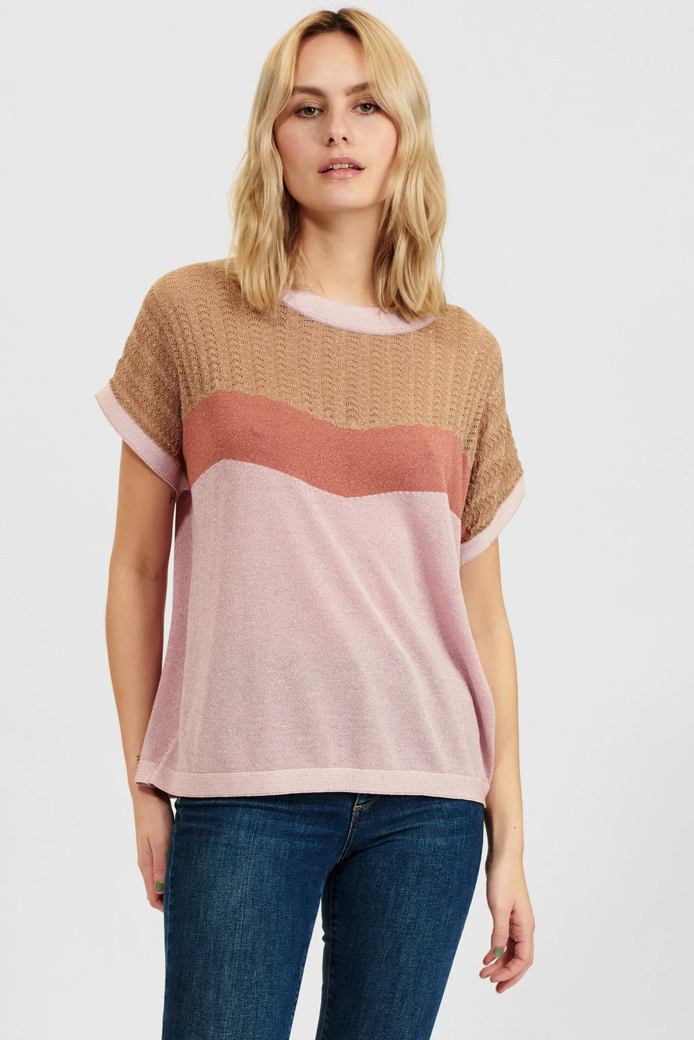 NUDARLENE PULLOVER - Chalk Pink