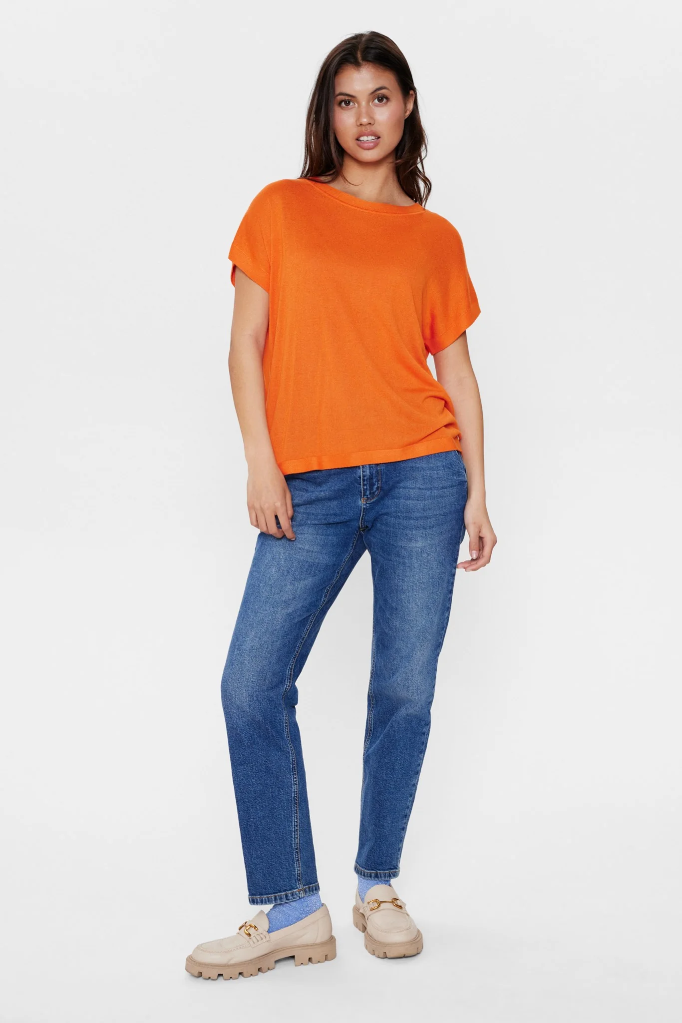 NUDARLENE PULLOVER - Red Orange - Image 3