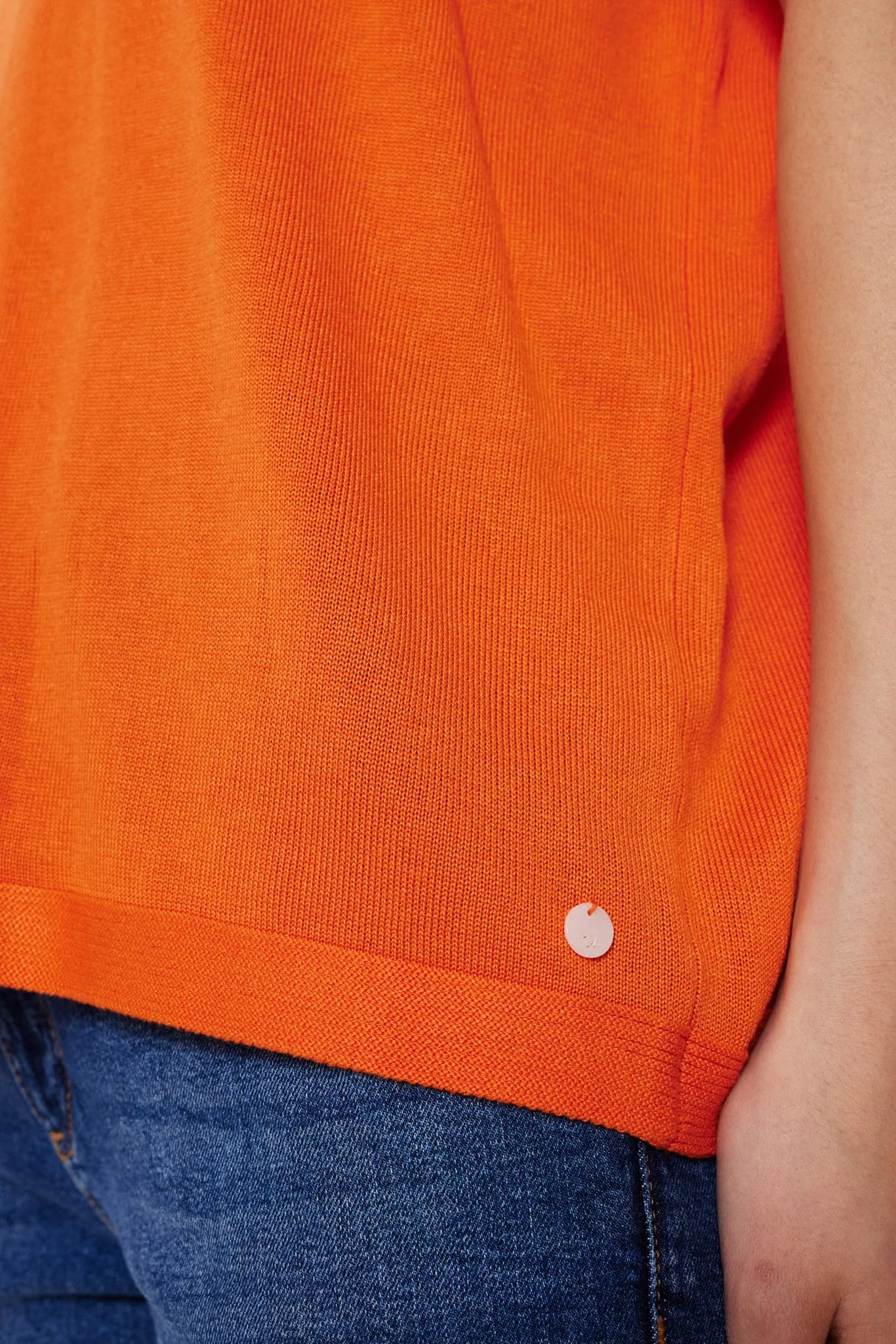 NUDARLENE PULLOVER - Red Orange - Image 4