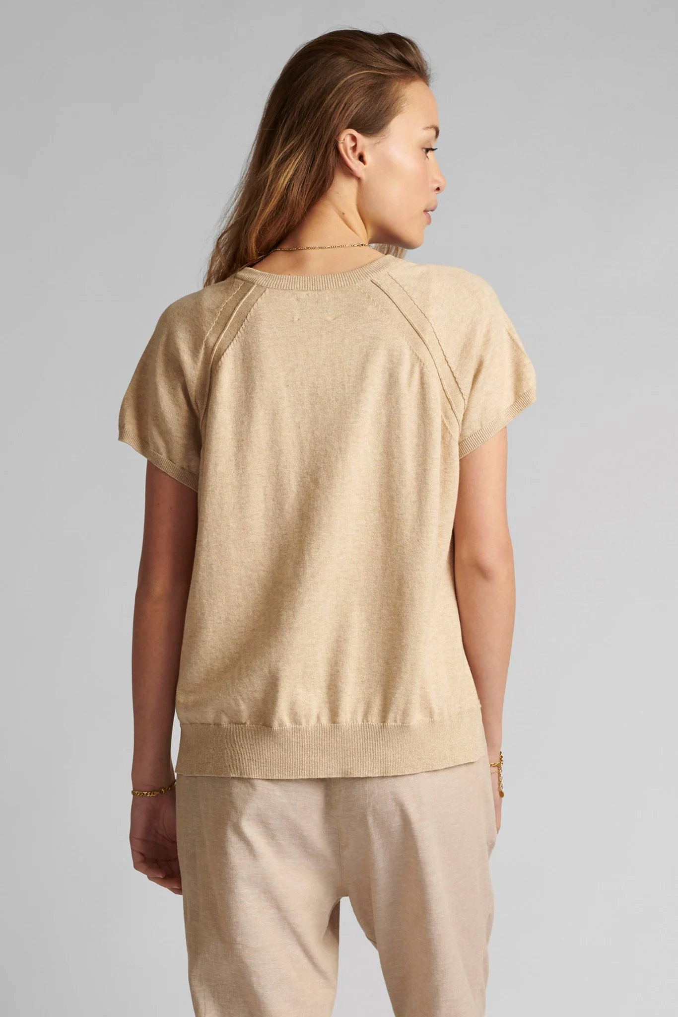 NUDARLENE V-NECK PULLOVER - Brazillian Sand - Image 2