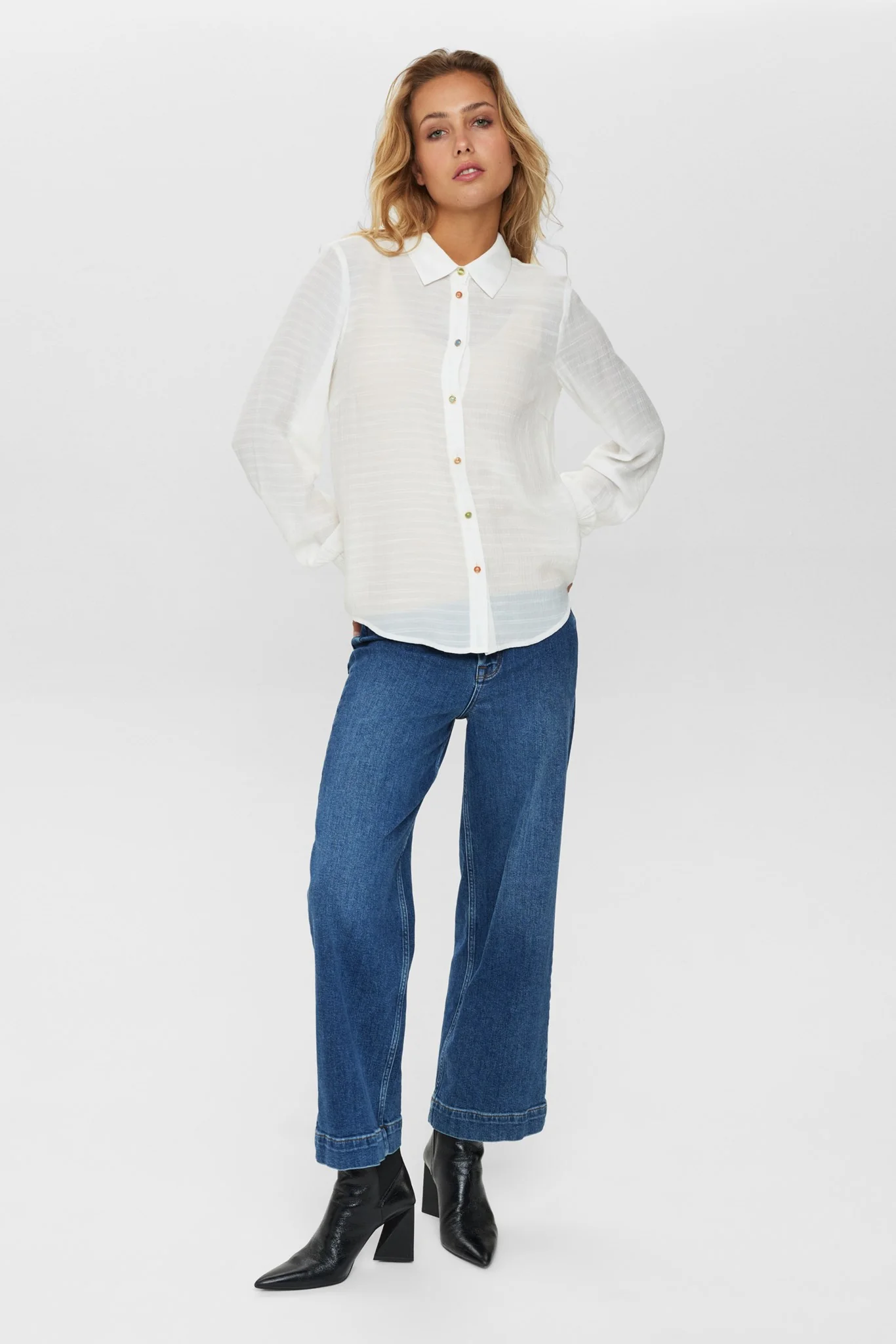 NUDARVA L/S  SHIRT - Bright White - Image 3