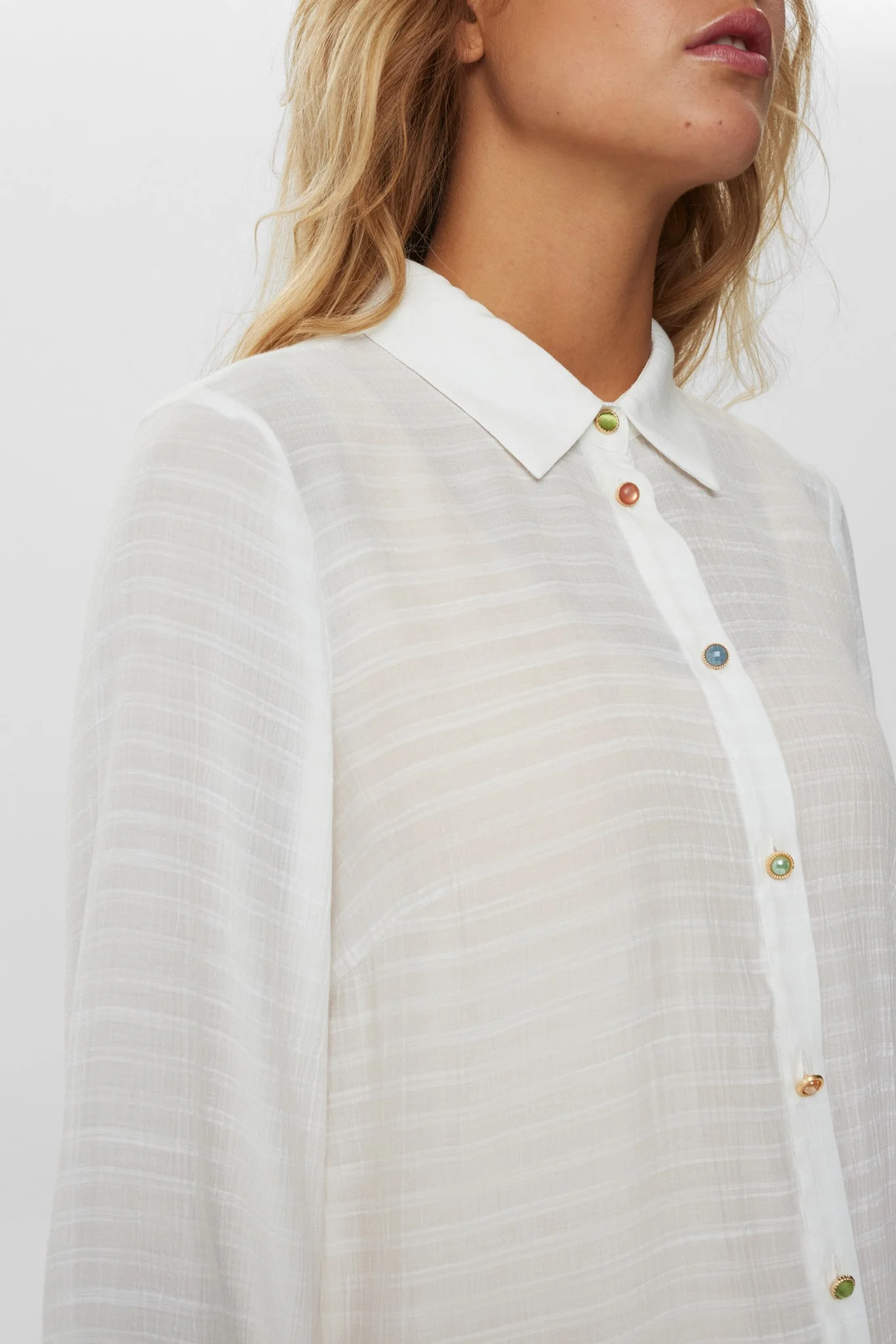 NUDARVA L/S  SHIRT - Bright White - Image 4