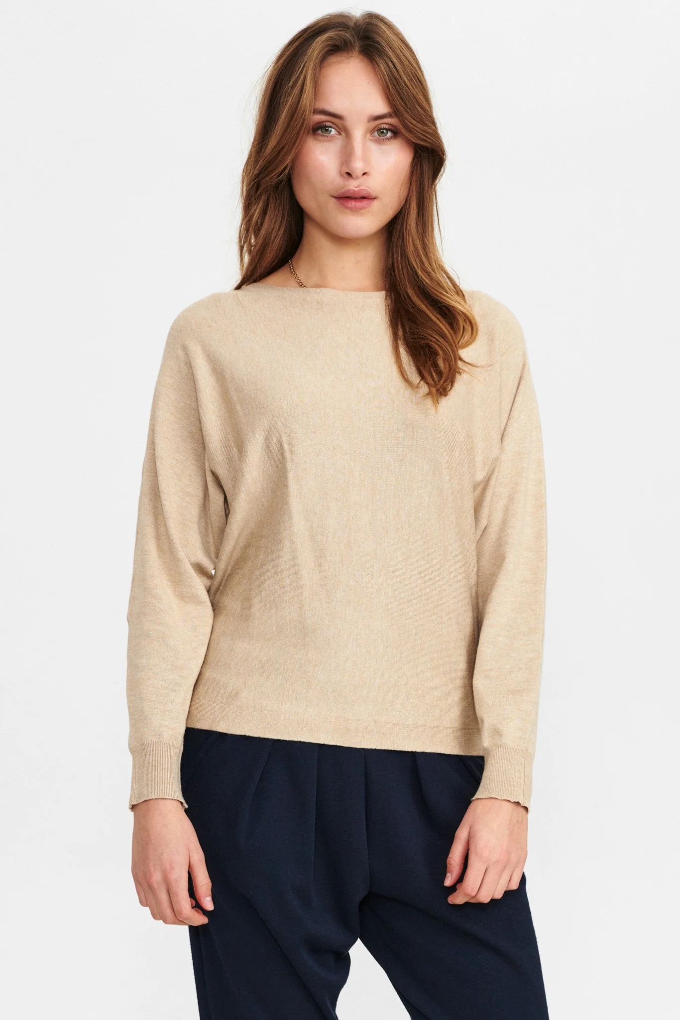 NUDAYA PULLOVER - NOOS - Sesame Melange
