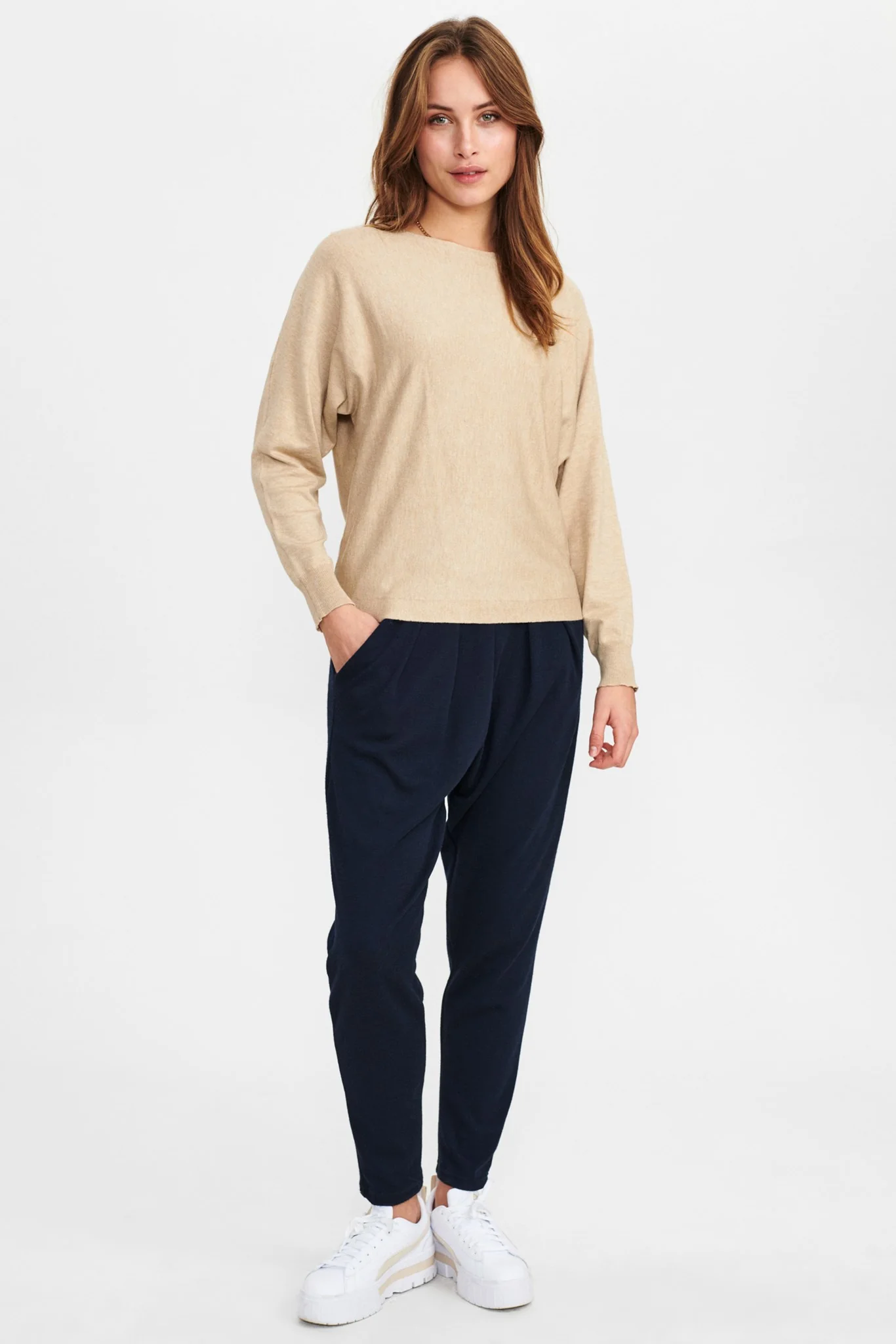 NUDAYA PULLOVER - NOOS - Sesame Melange - Image 3