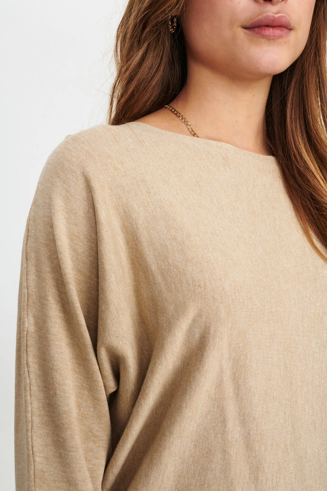 NUDAYA PULLOVER - NOOS - Sesame Melange - Image 4