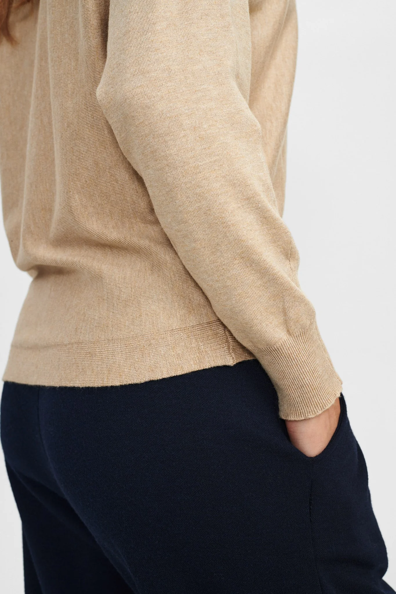 NUDAYA PULLOVER - NOOS - Sesame Melange - Image 5