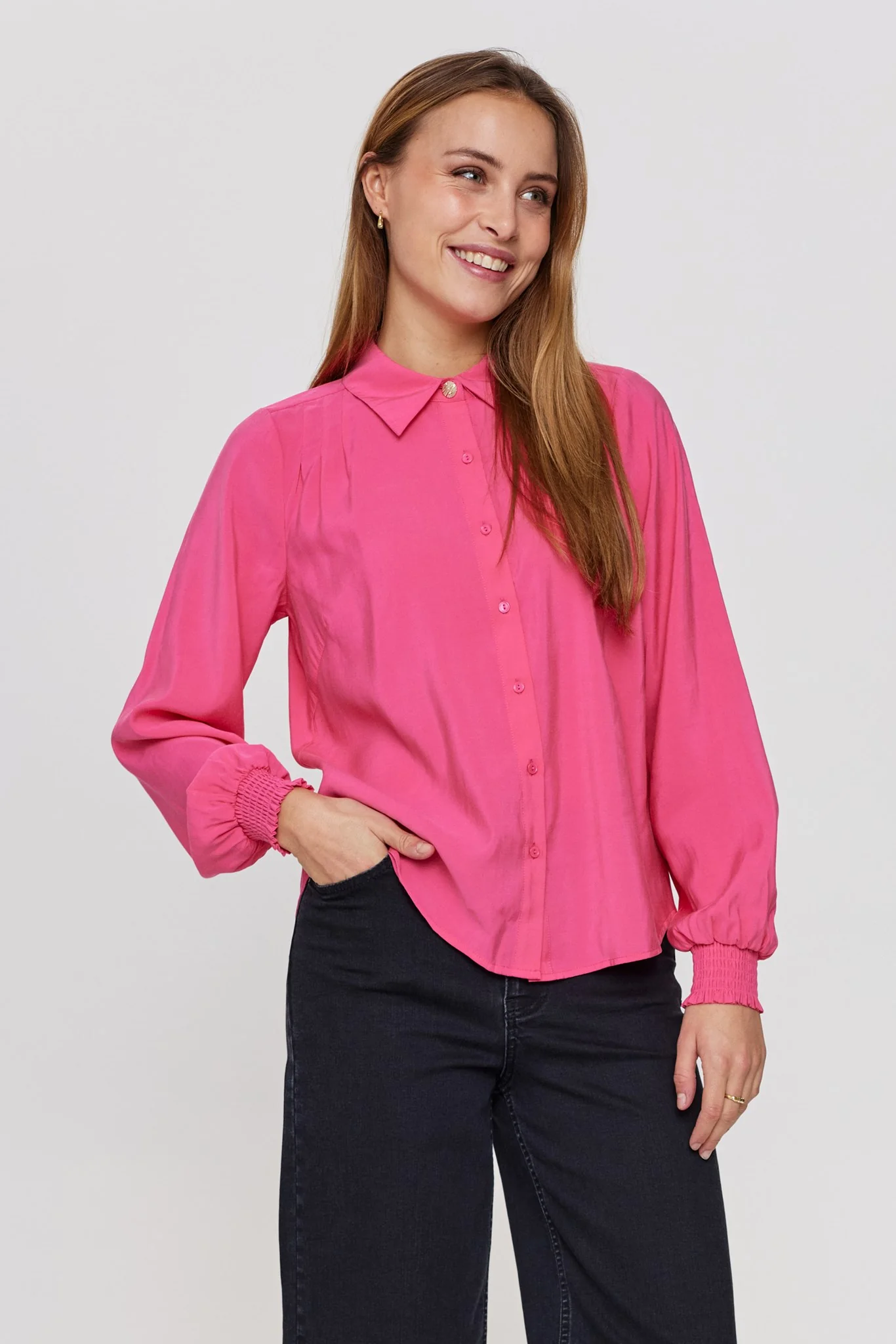 NUDEBBIE SHIRT - Raspberry Sorbet