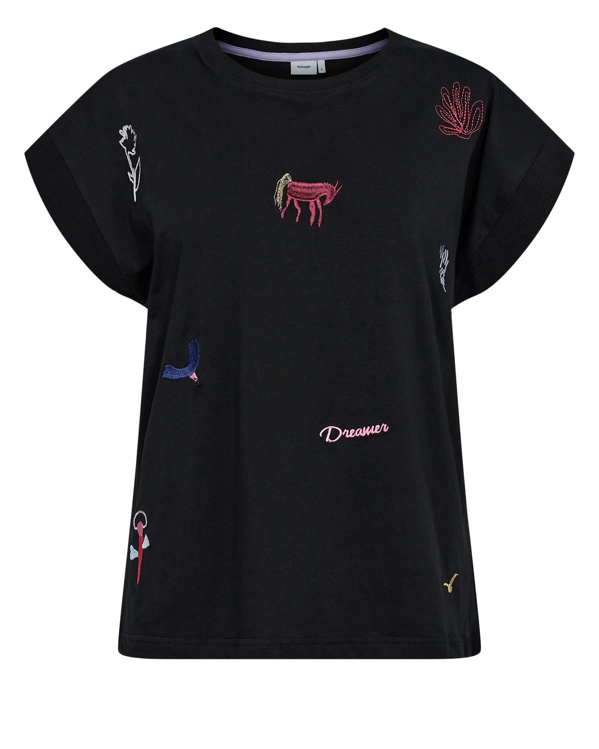 NUDEBORA T-SHIRT - GOTS - Caviar - Image 3
