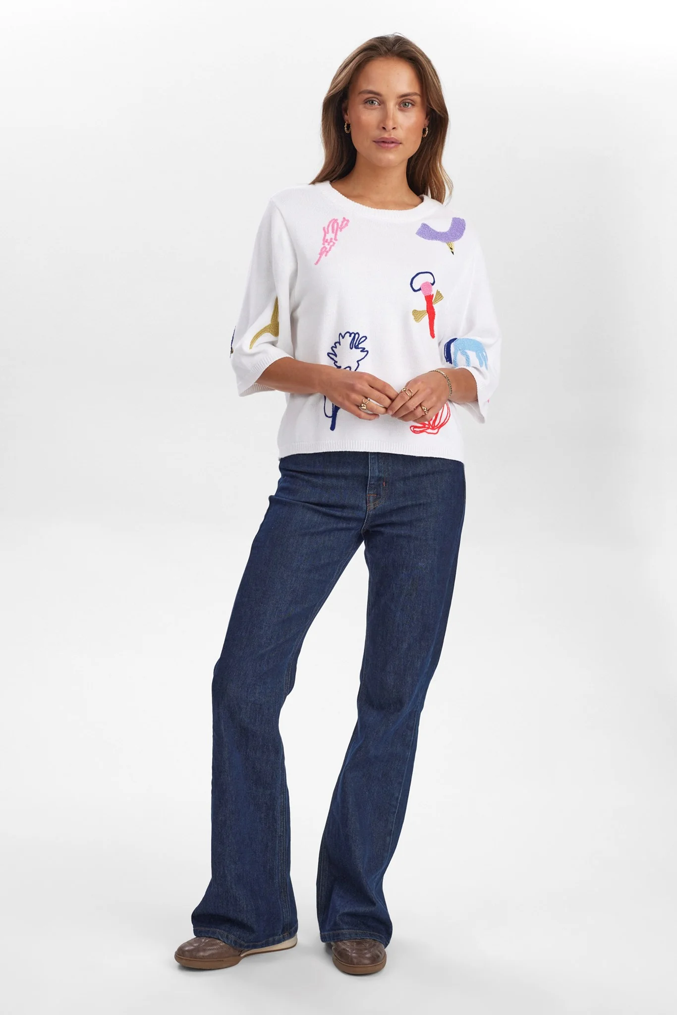 NUDEBORAH PULLOVER - Bright White - Image 3