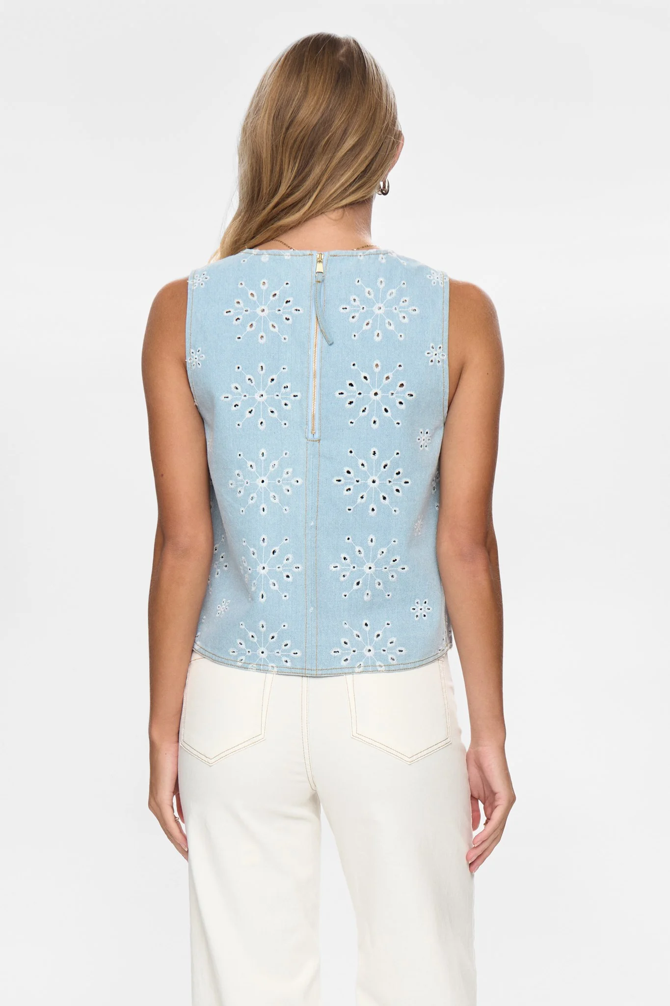 NUDELILAH TOP  - Light Blue Denim - Image 2